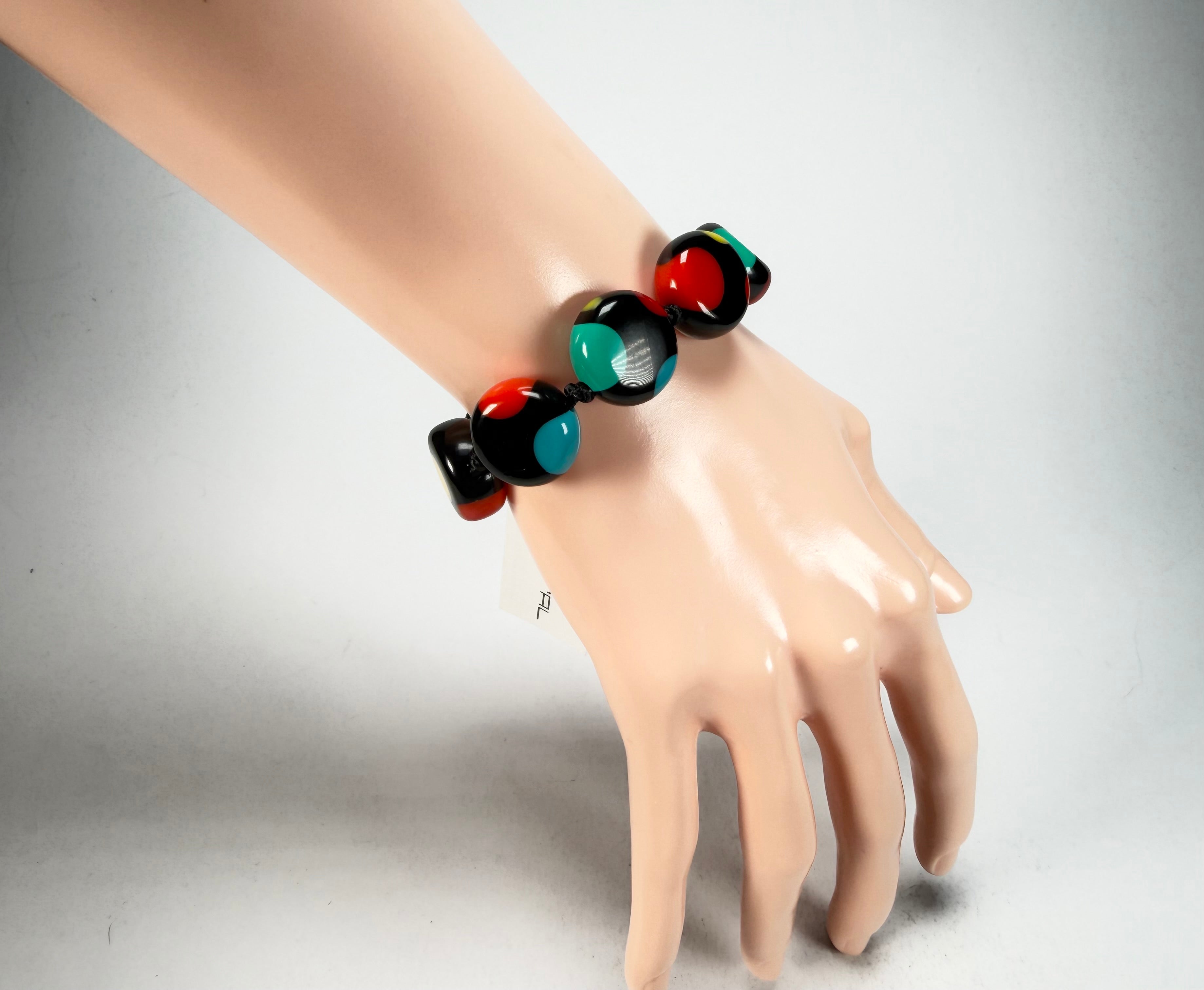 Sobral - Dots "Mini Dots" Multi Colour Elasticated Resin Bracelet ( 000000 )