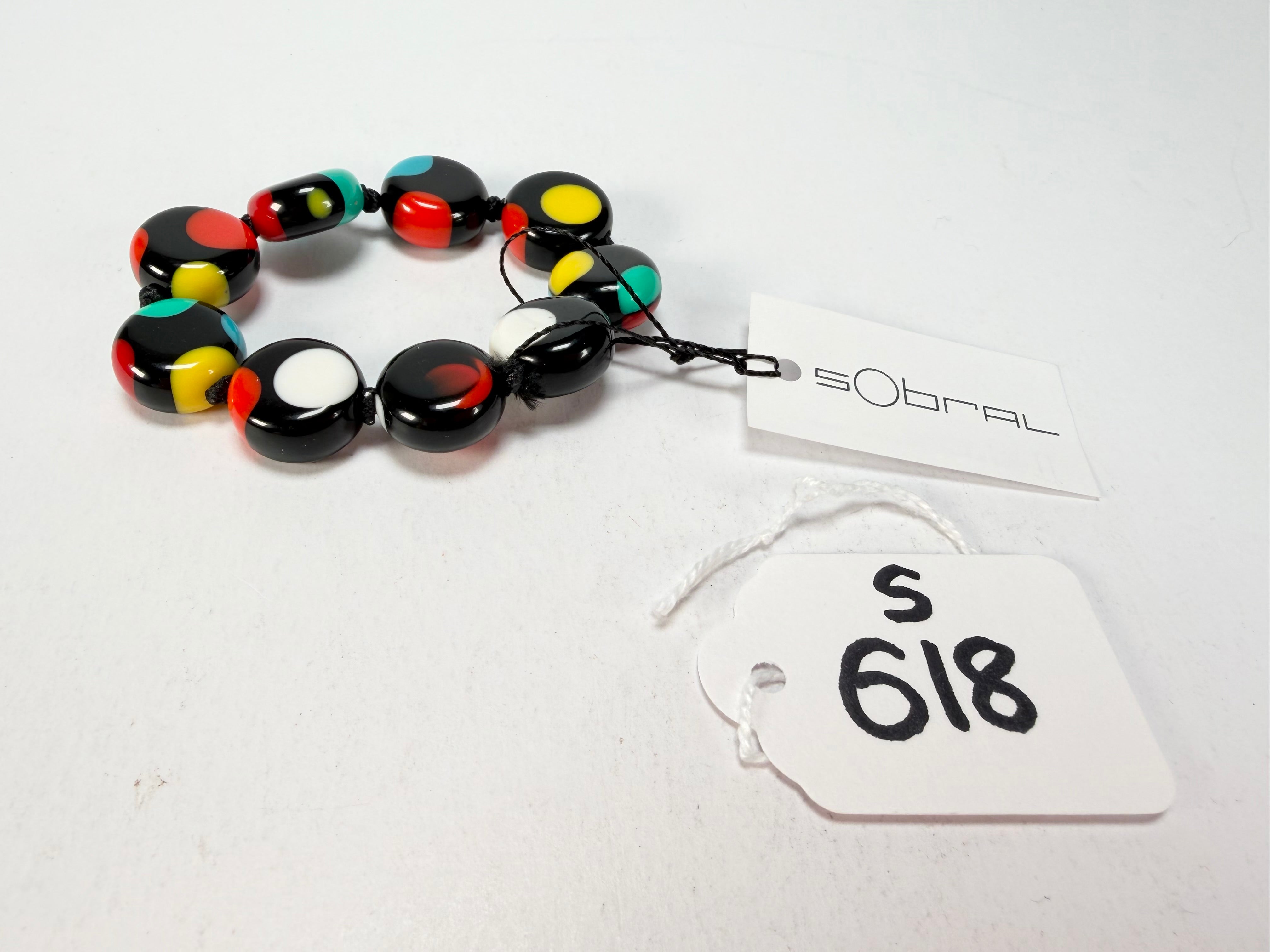 Sobral - Dots "Mini Dots" Multi Colour Elasticated Resin Bracelet ( 000000 )
