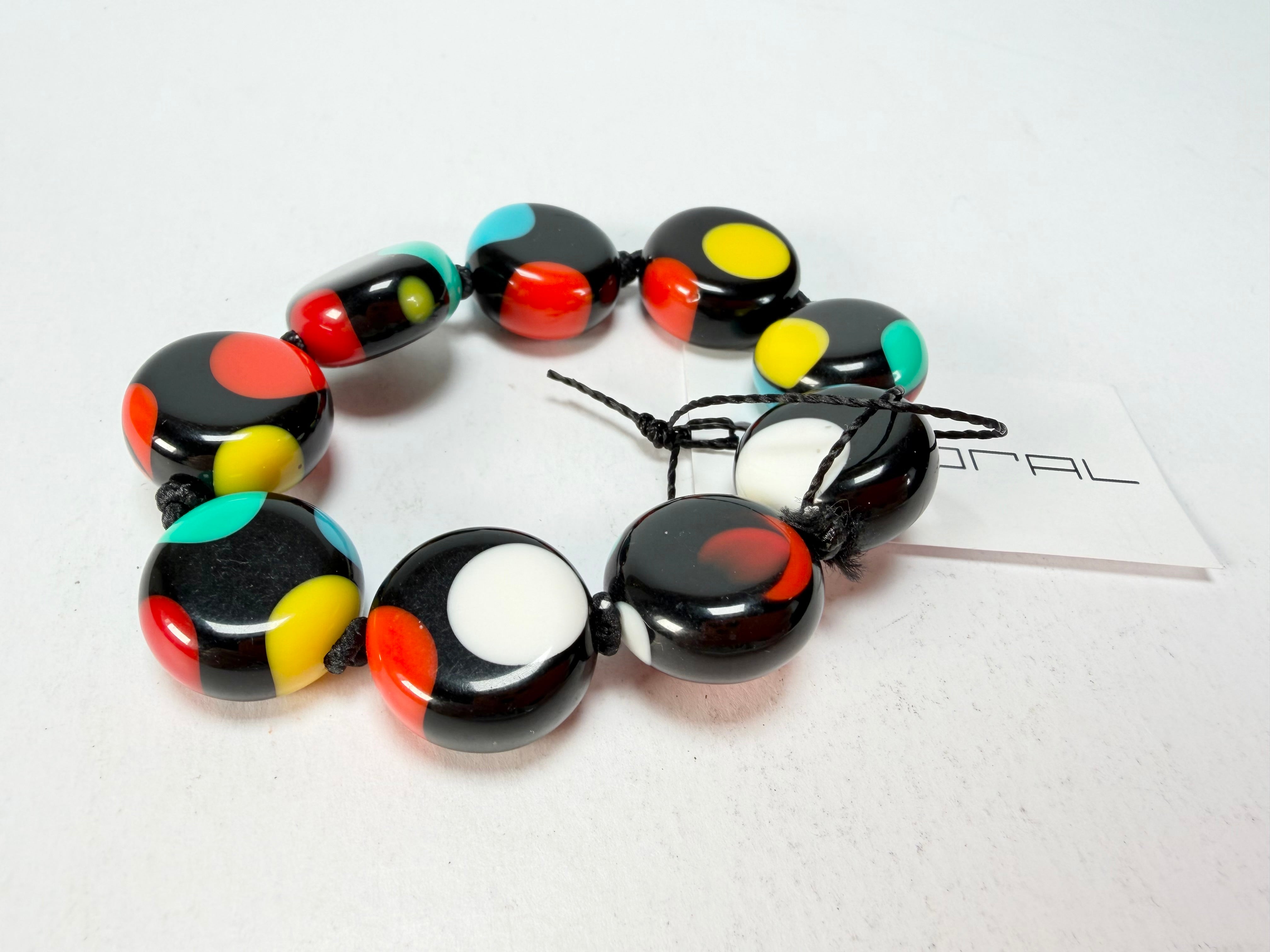 Sobral - Dots "Mini Dots" Multi Colour Elasticated Resin Bracelet ( 000000 )