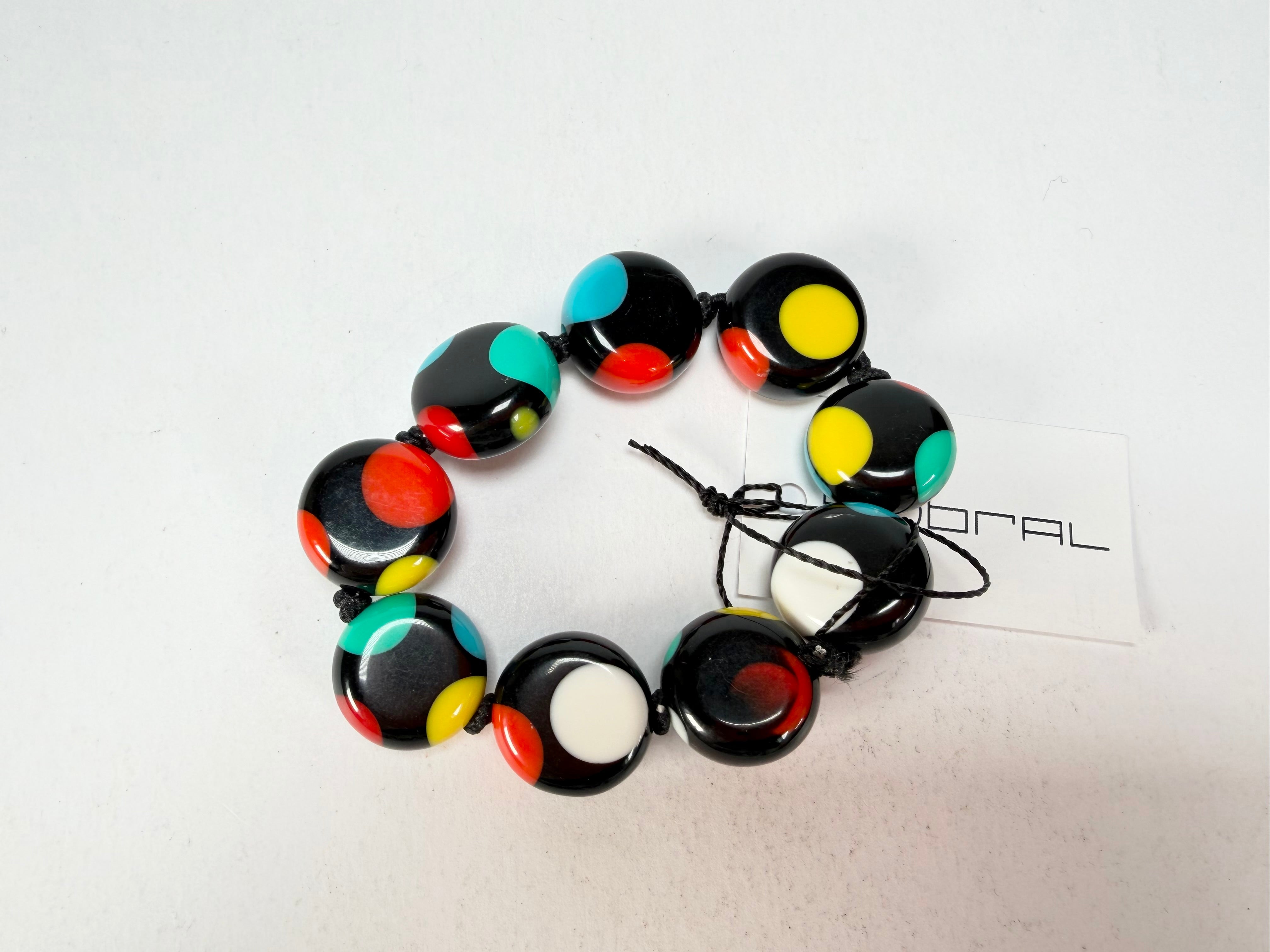 Sobral - Dots "Mini Dots" Multi Colour Elasticated Resin Bracelet ( 000000 )