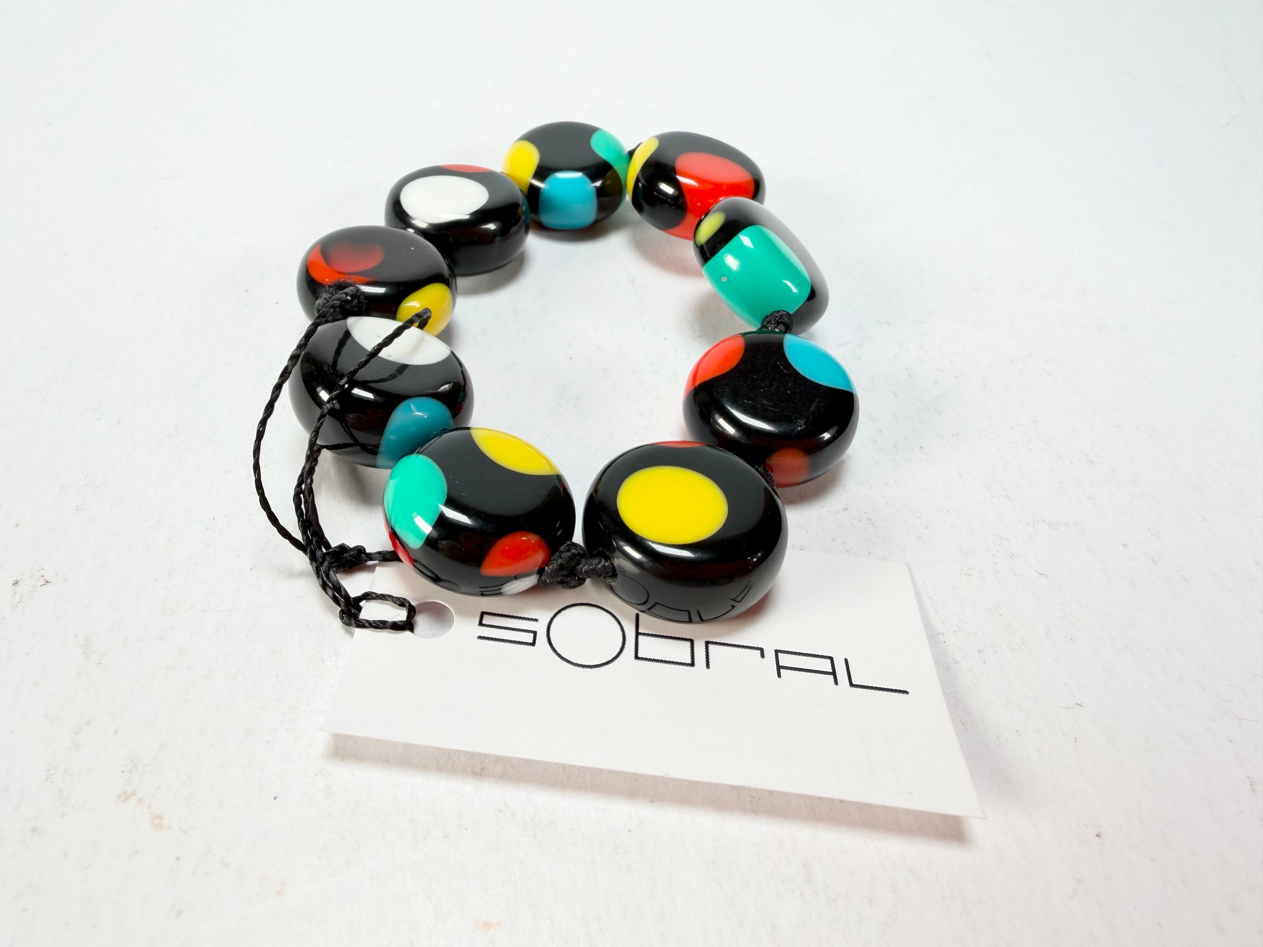 Sobral - Dots "Mini Dots" Multi Colour Elasticated Resin Bracelet ( 000000 )