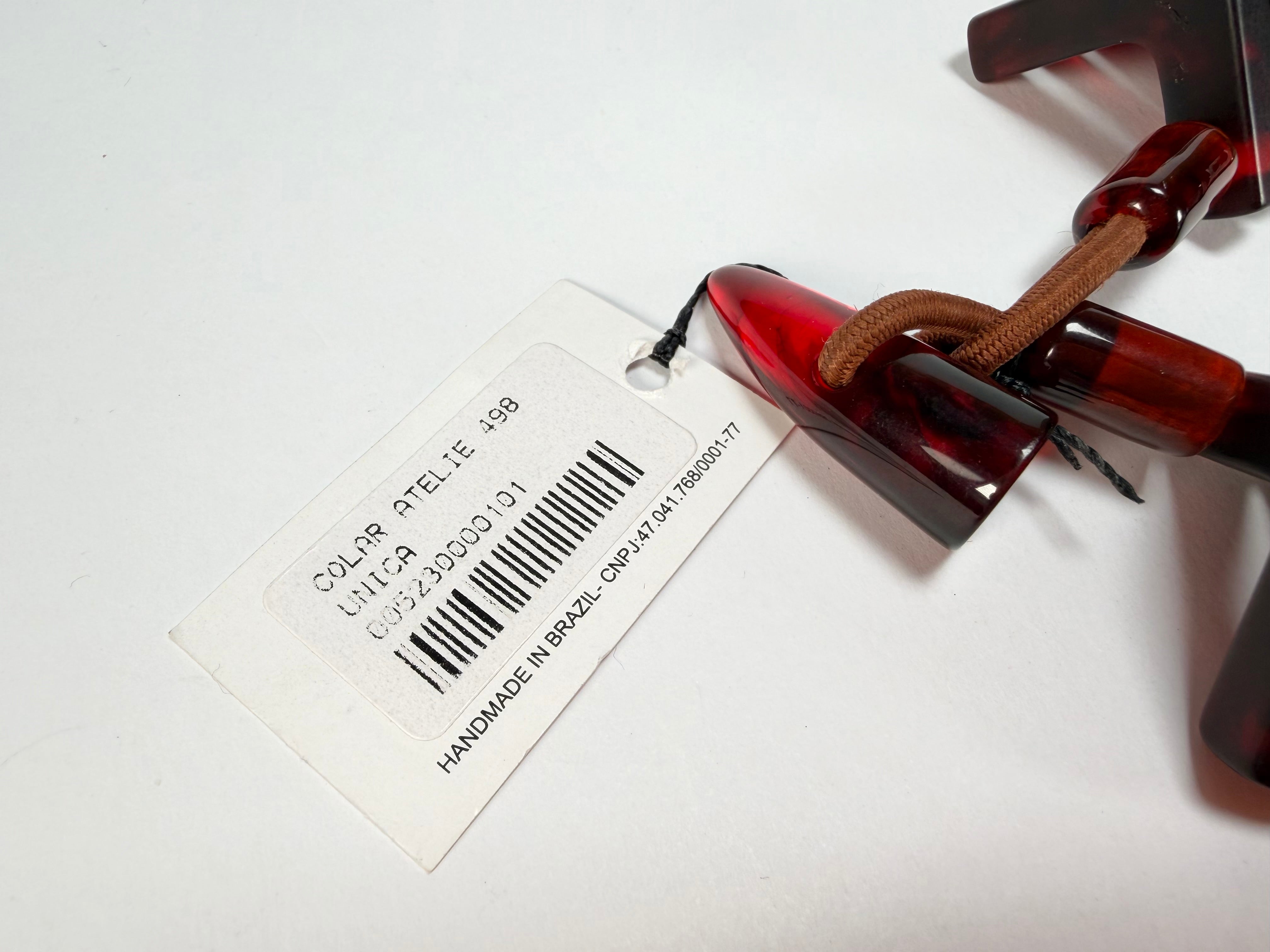 Sobral - Studio Creation "Aranha Tóxica" Black & Dark Red Resin Necklace ( 000000 )