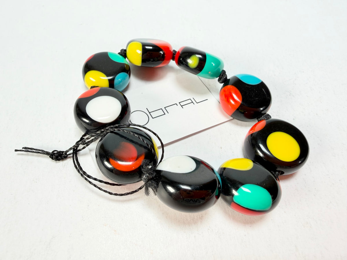 Sobral - Dots "Mini Dots" Multi Colour Elasticated Resin Bracelet ( 000000 )