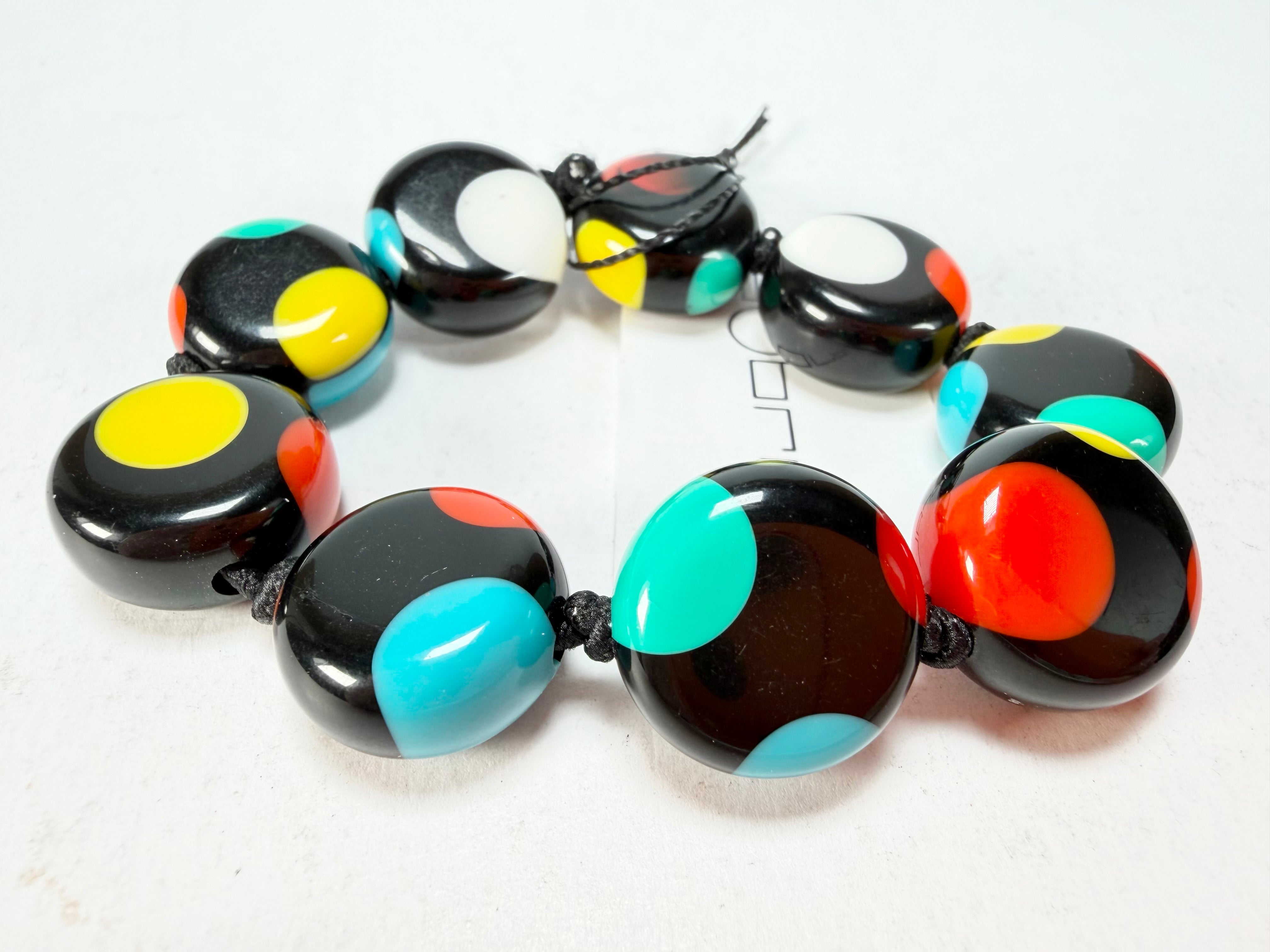 Sobral - Dots "Mini Dots" Multi Colour Elasticated Resin Bracelet ( 000000 )