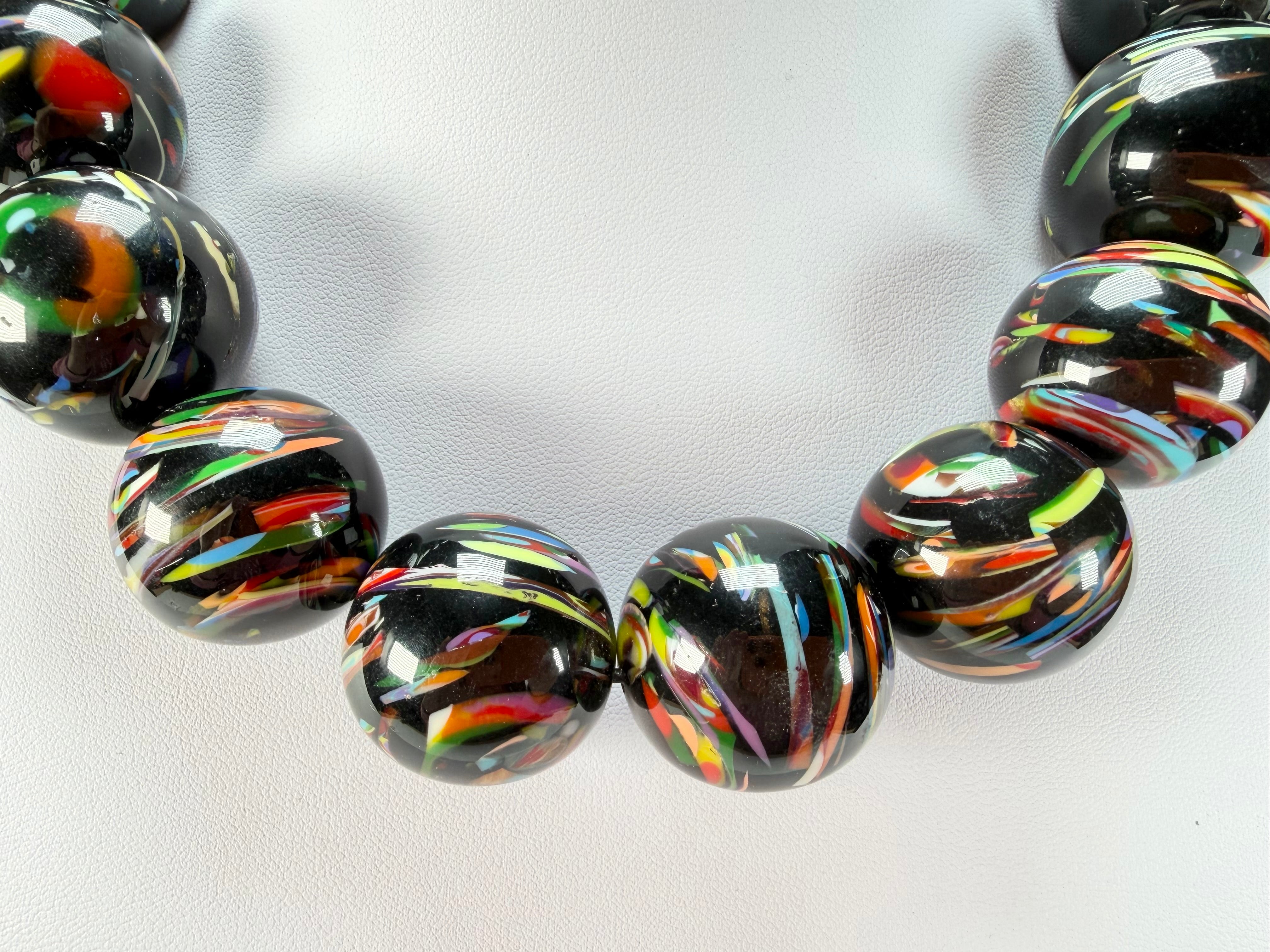 Sobral - Baru "Cluster" Studio Creation Resin Necklace ( 000000 )