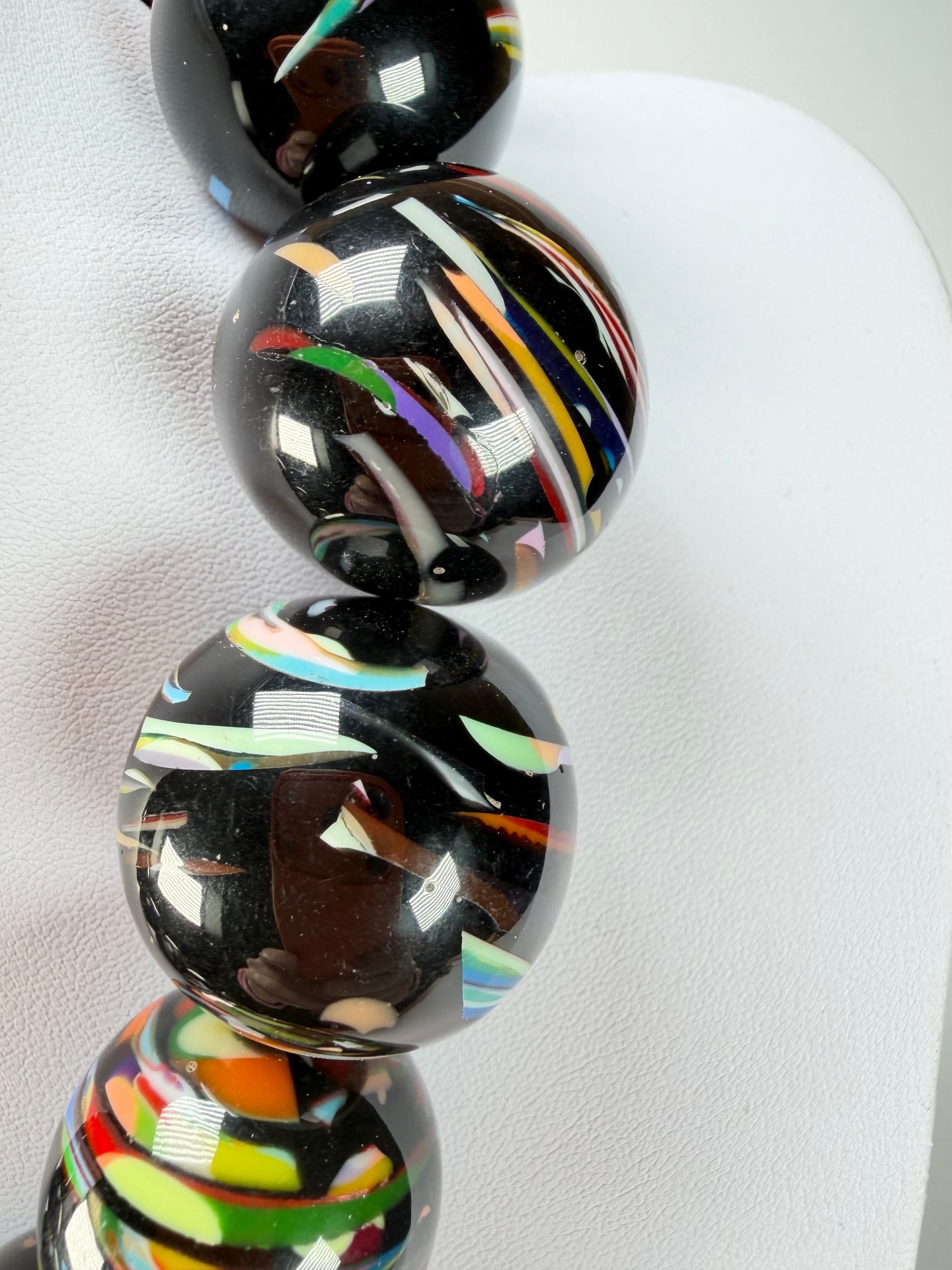 Sobral - Baru "Cluster" Studio Creation Resin Necklace ( 000000 )