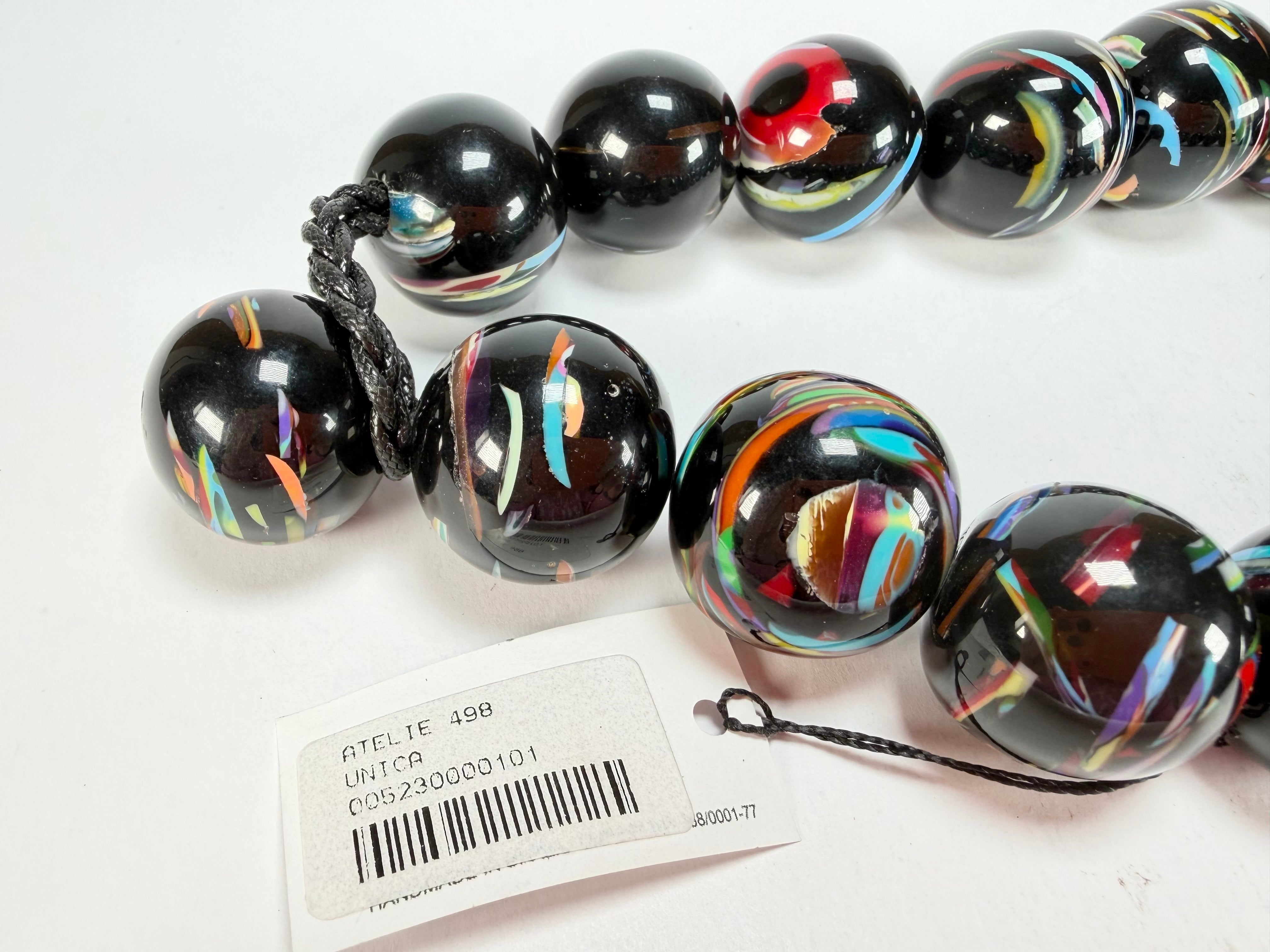 Sobral - Baru "Cluster" Studio Creation Resin Necklace ( 000000 )