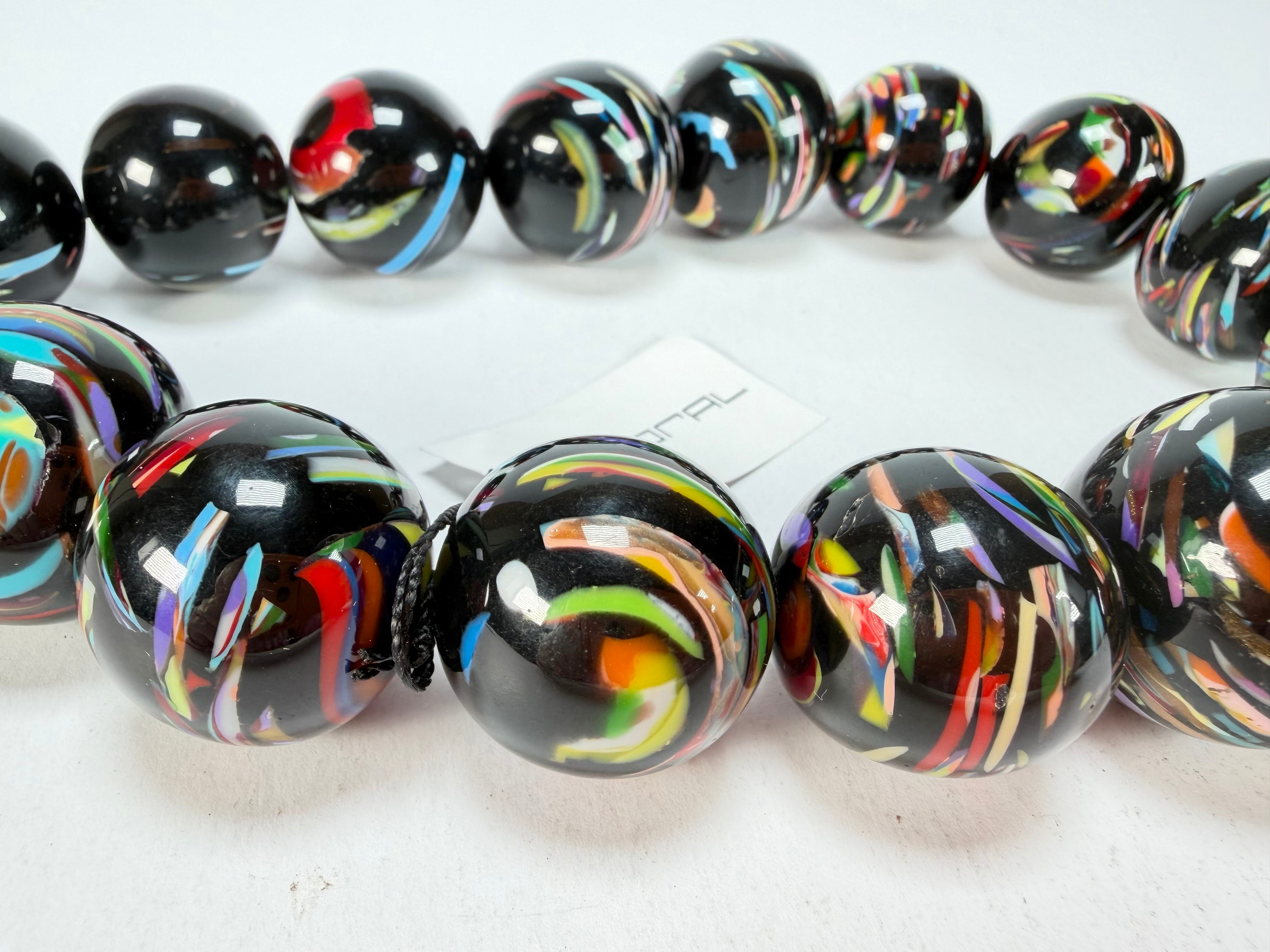 Sobral - Baru "Cluster" Studio Creation Resin Necklace ( 000000 )