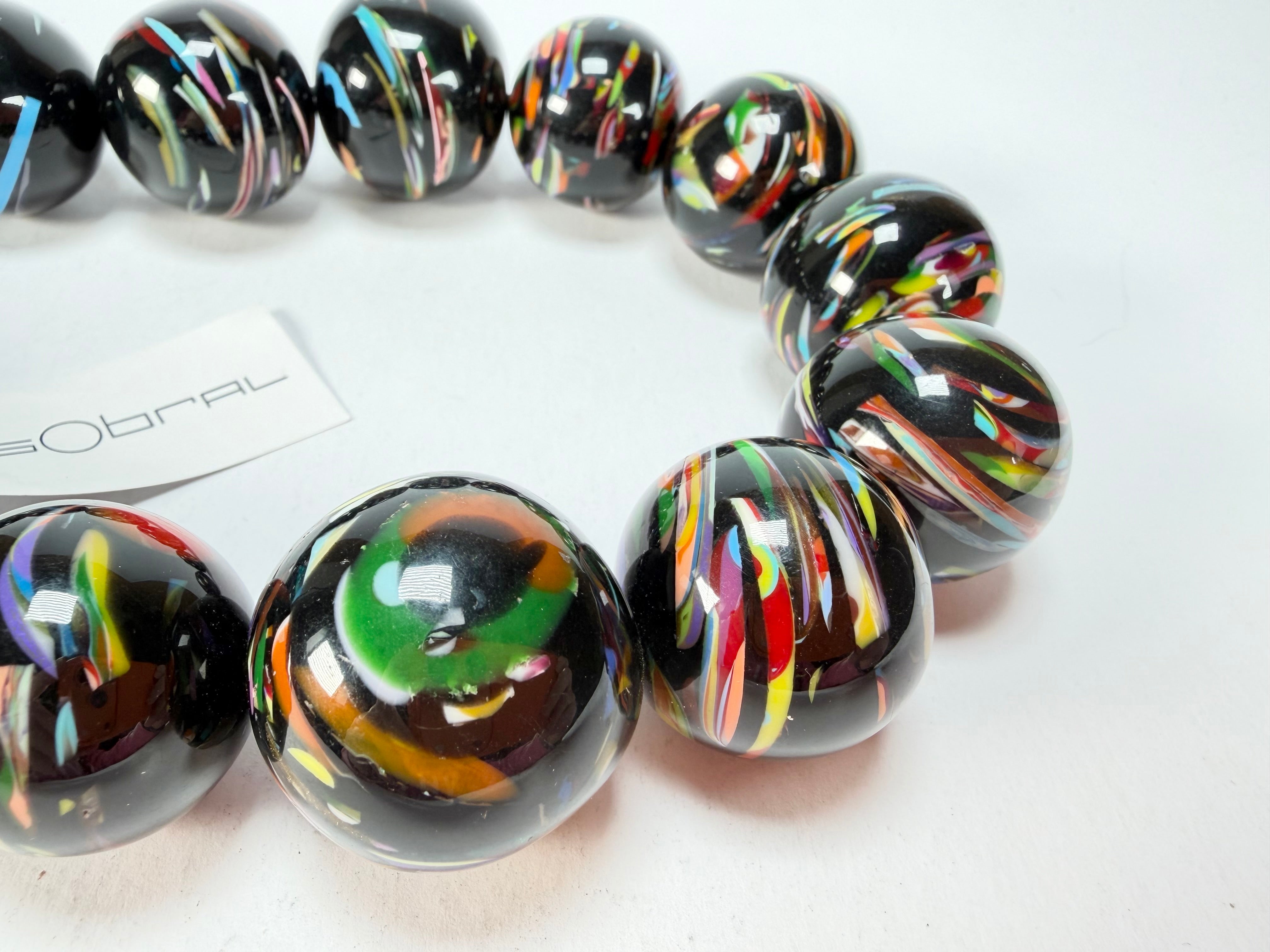 Sobral - Baru "Cluster" Studio Creation Resin Necklace ( 000000 )