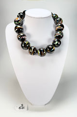 Sobral - Baru "Cluster" Studio Creation Resin Necklace ( 000000 )