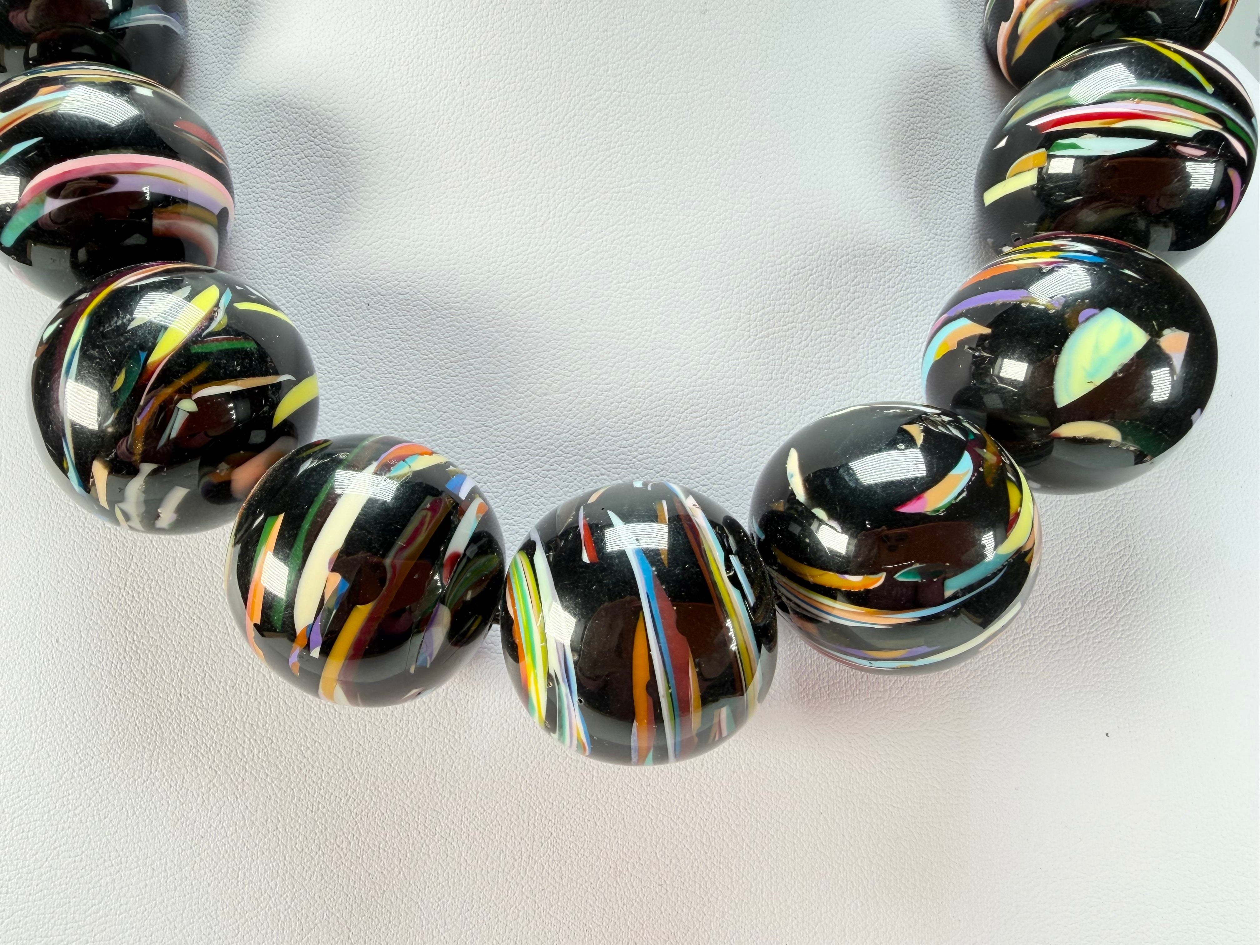 Sobral - Baru "Cluster" Studio Creation Resin Necklace ( 000000 )