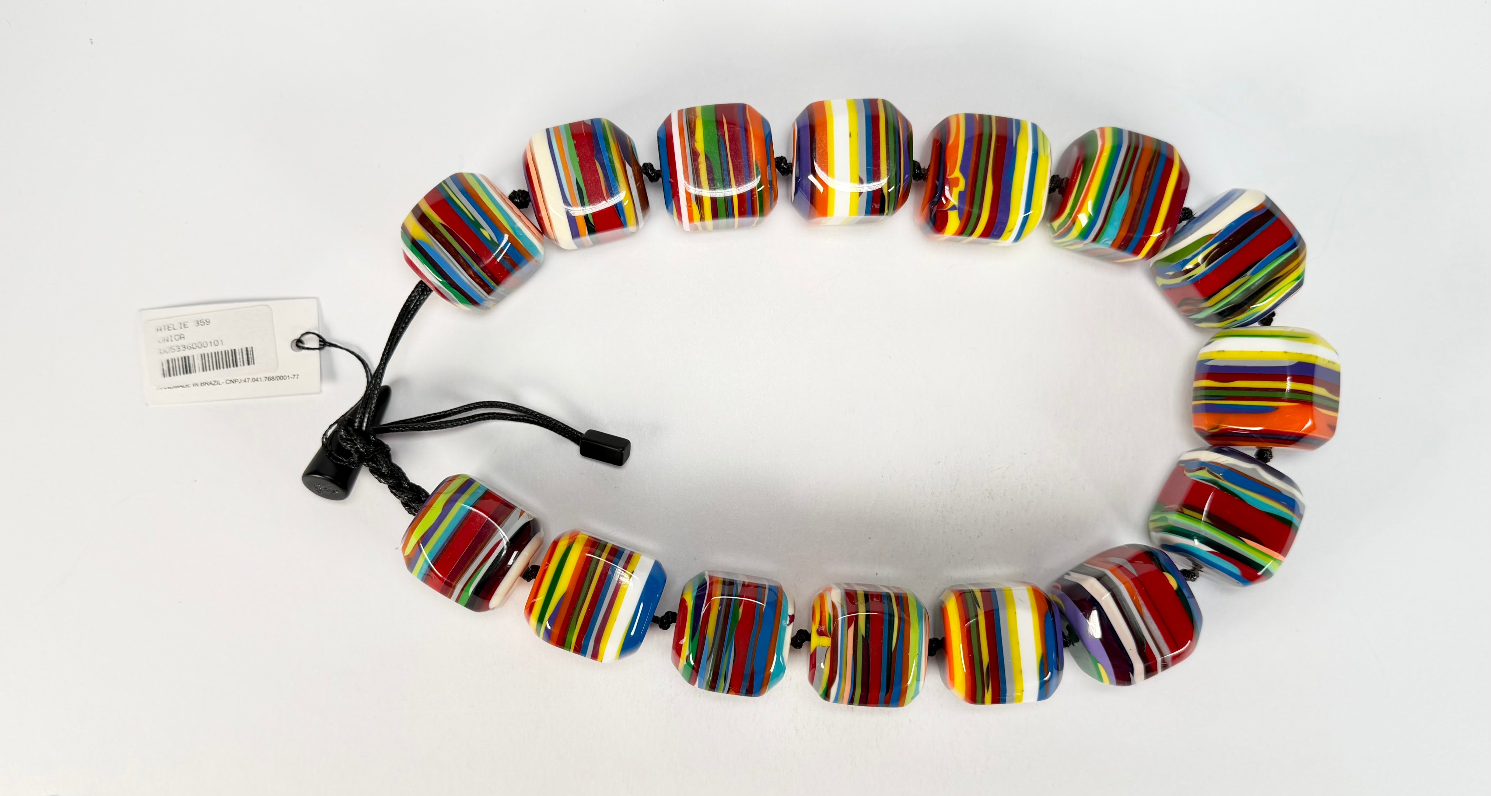 Sobral - Pop Art "O Maior" Studio Creation Resin Necklace ( 000000 )