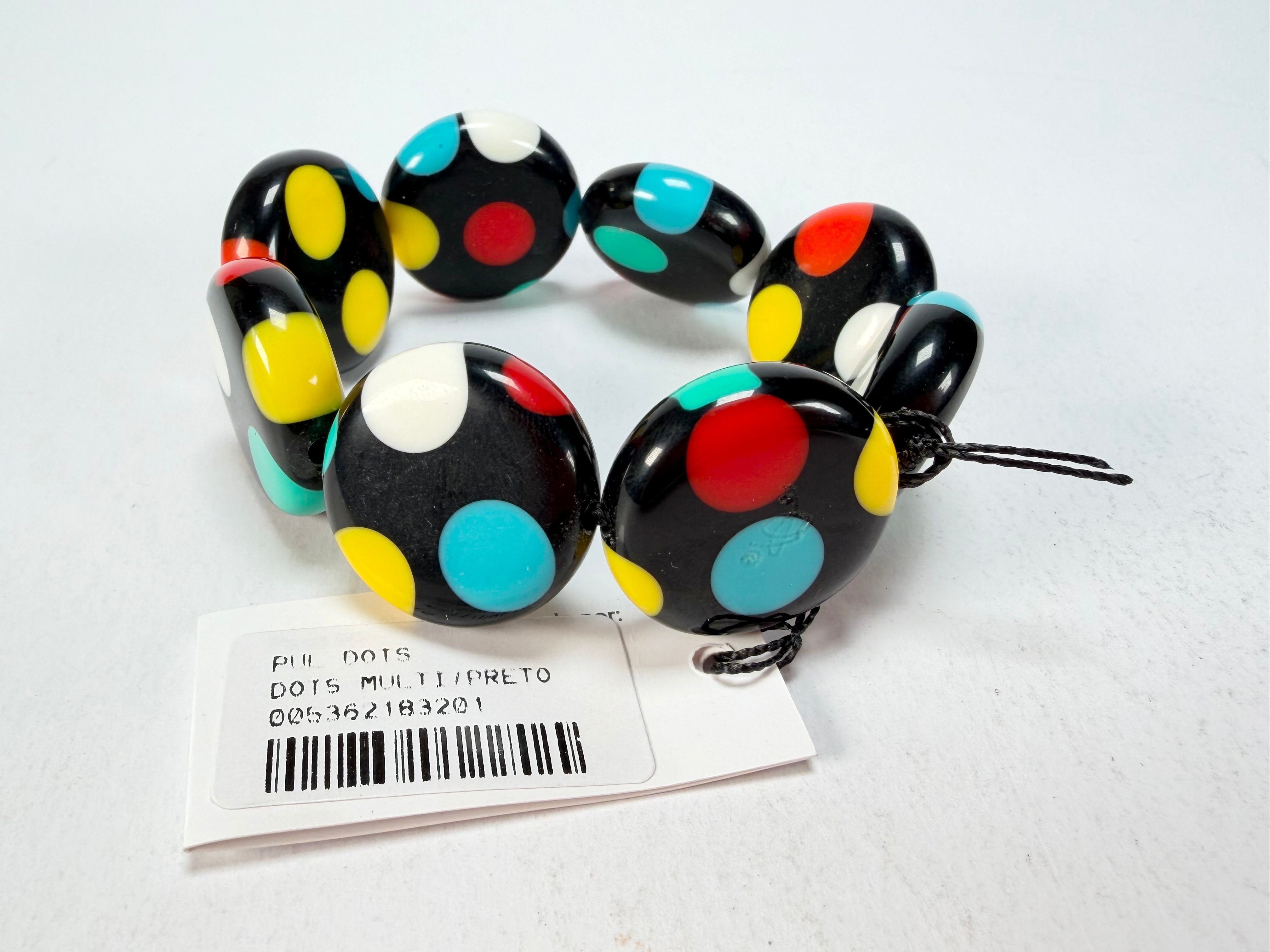 Sobral - Dots "Dots" Multi Colour Elasticated Resin Bracelet ( 005362 )