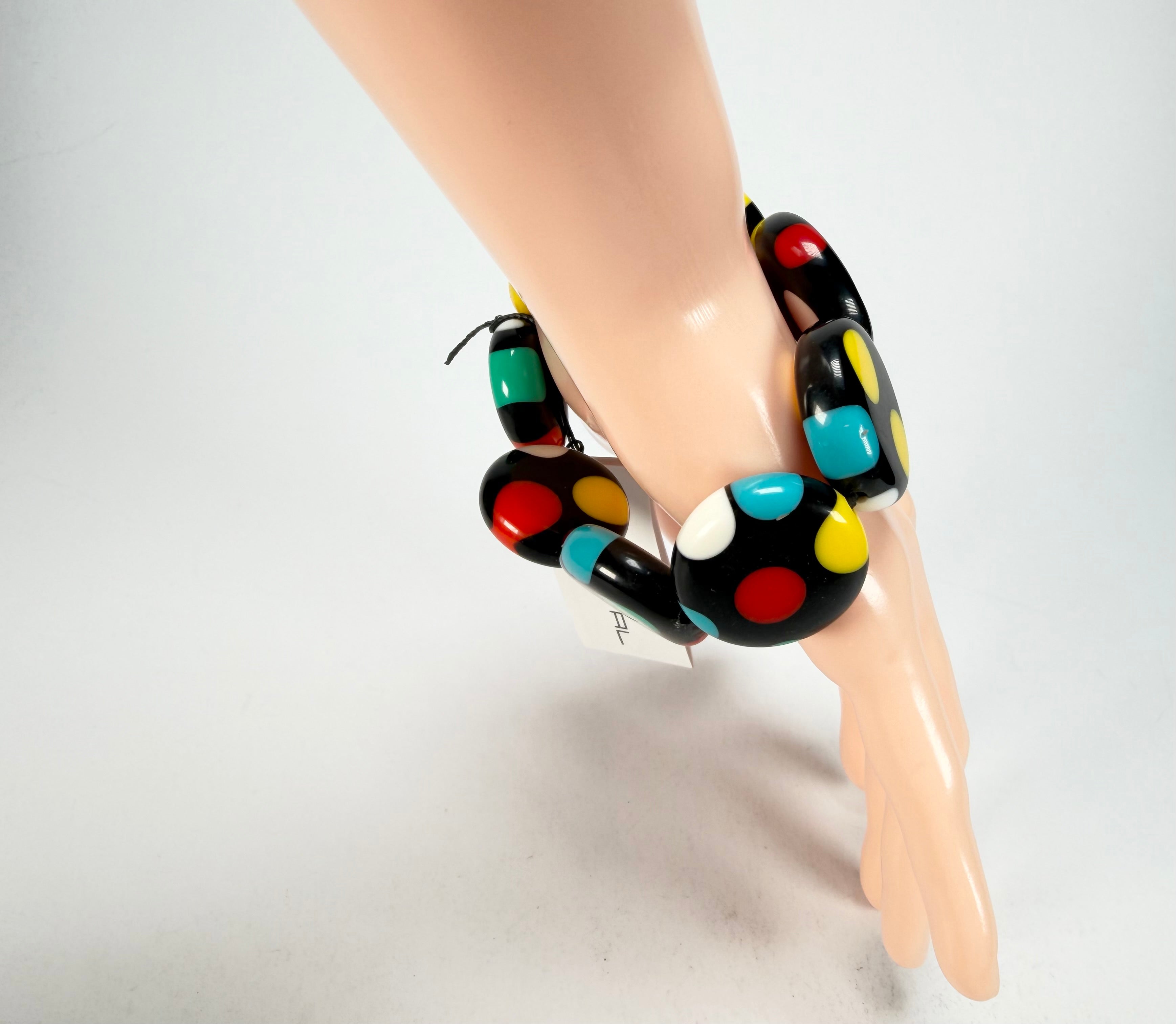 Sobral - Dots "Dots" Multi Colour Elasticated Resin Bracelet ( 005362 )