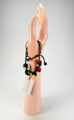 Sobral - Dots "Pointé" Multi Colour Resin Bracelet On Cord ( 000000 )