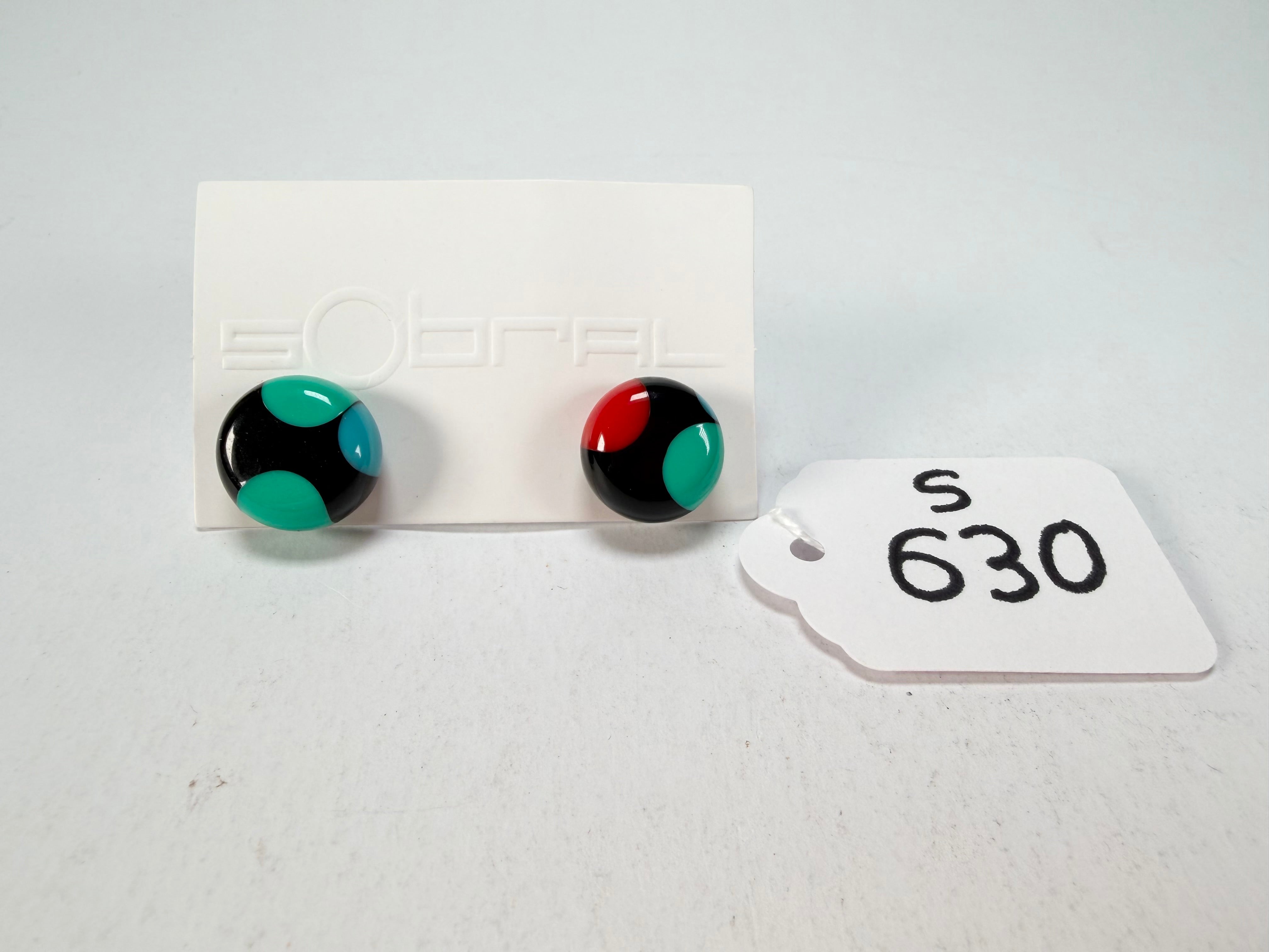 Sobral - Dots "Dots" Multi Colour Resin Earrings ( 005355 )