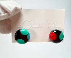 Sobral - Dots "Dots" Multi Colour Resin Earrings ( 005355 )