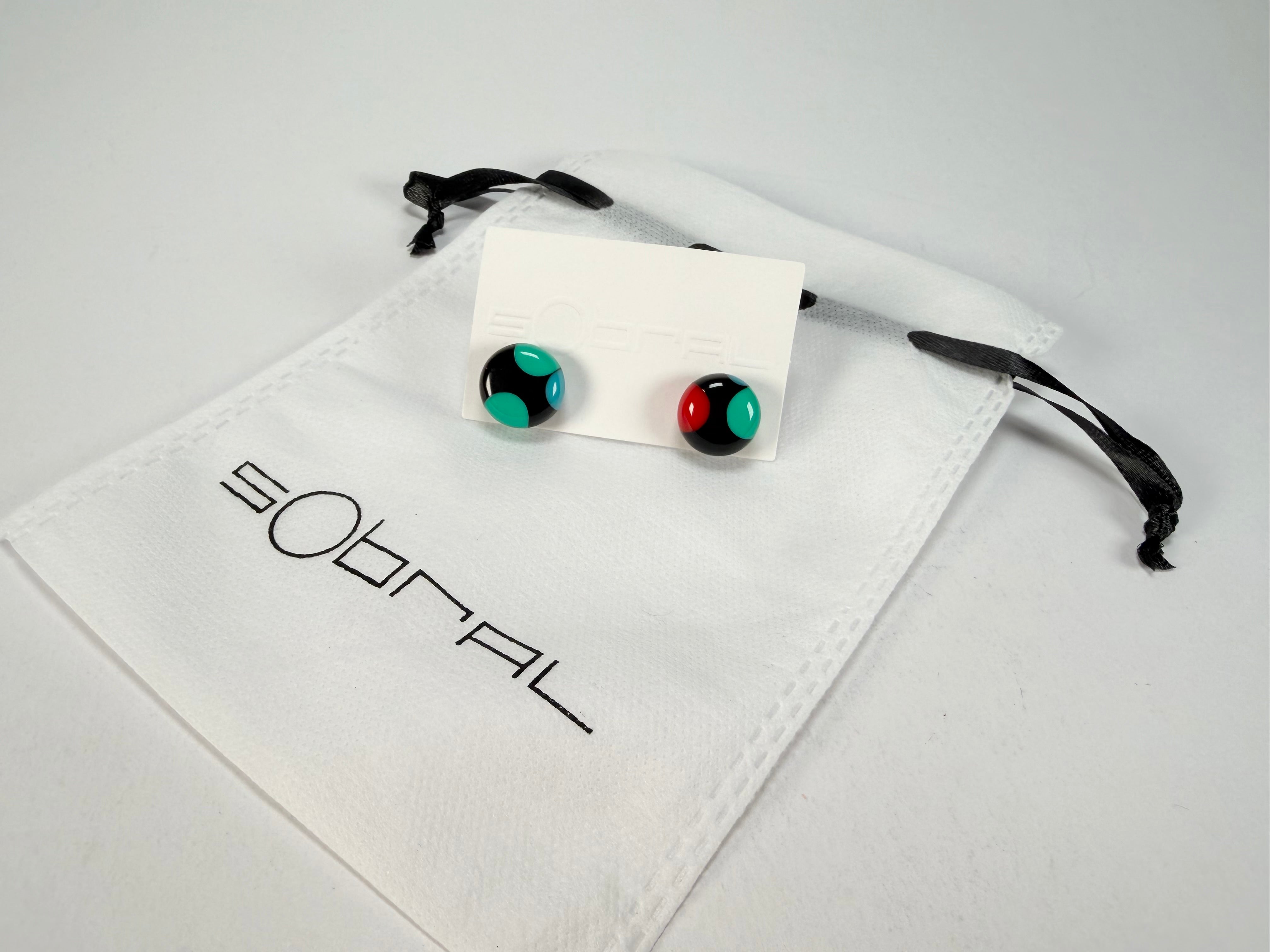 Sobral - Dots "Dots" Multi Colour Resin Earrings ( 005355 )