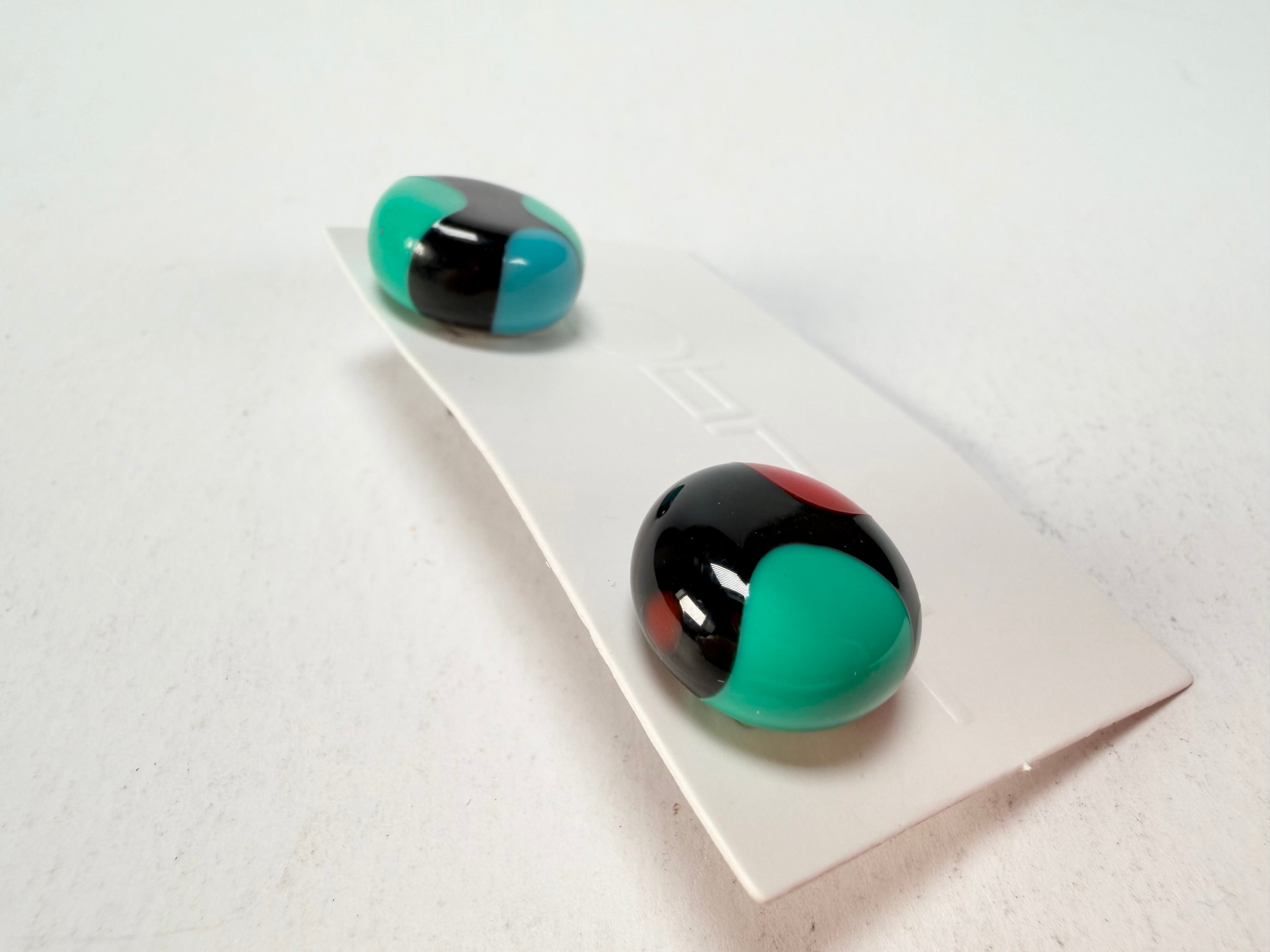 Sobral - Dots "Dots" Multi Colour Resin Earrings ( 005355 )