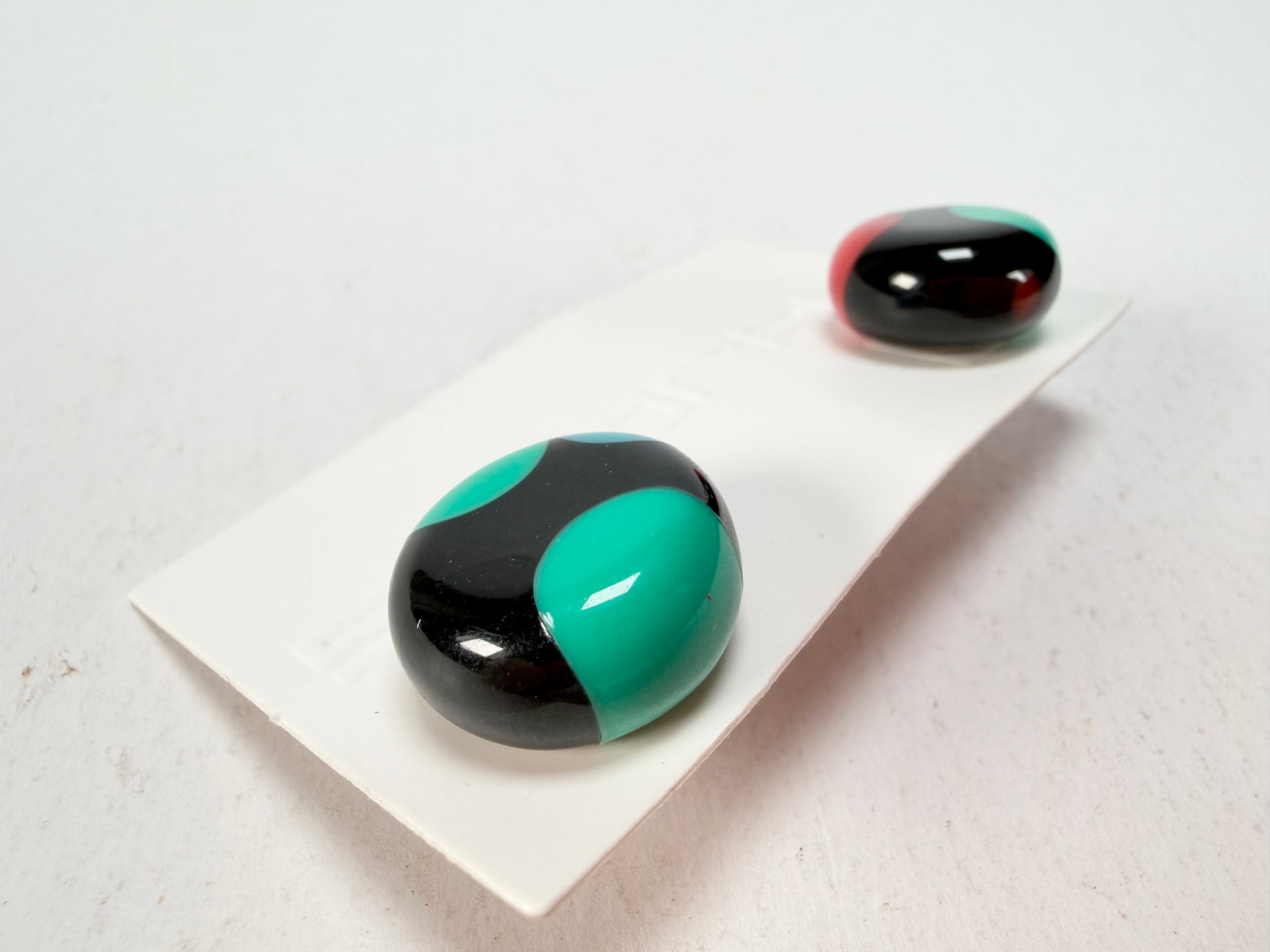 Sobral - Dots "Dots" Multi Colour Resin Earrings ( 005355 )