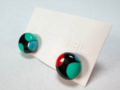 Sobral - Dots "Dots" Multi Colour Resin Earrings ( 005355 )