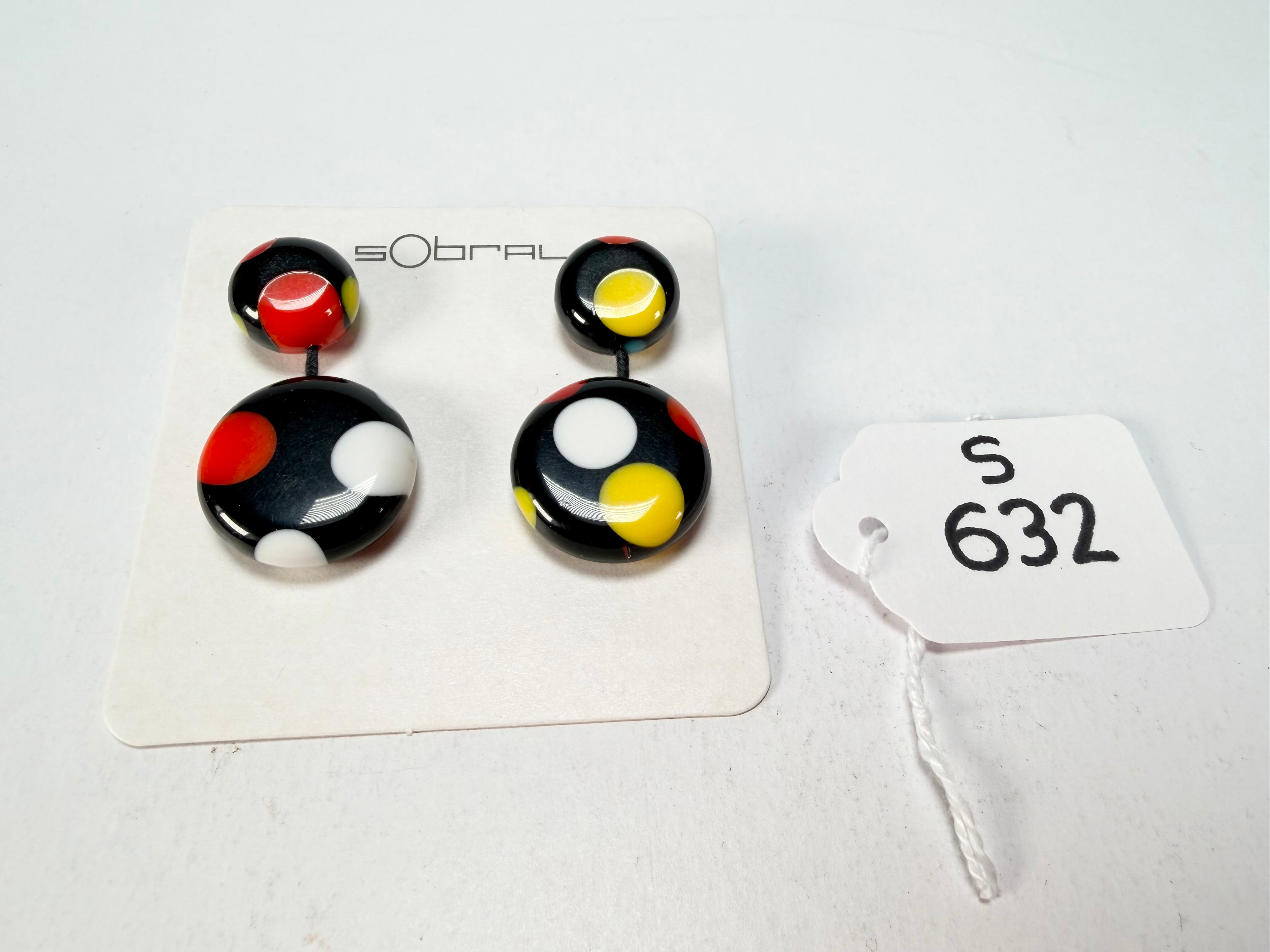 Sobral - Dots "Obsession" Multi Colour Resin Earrings ( 005356 )