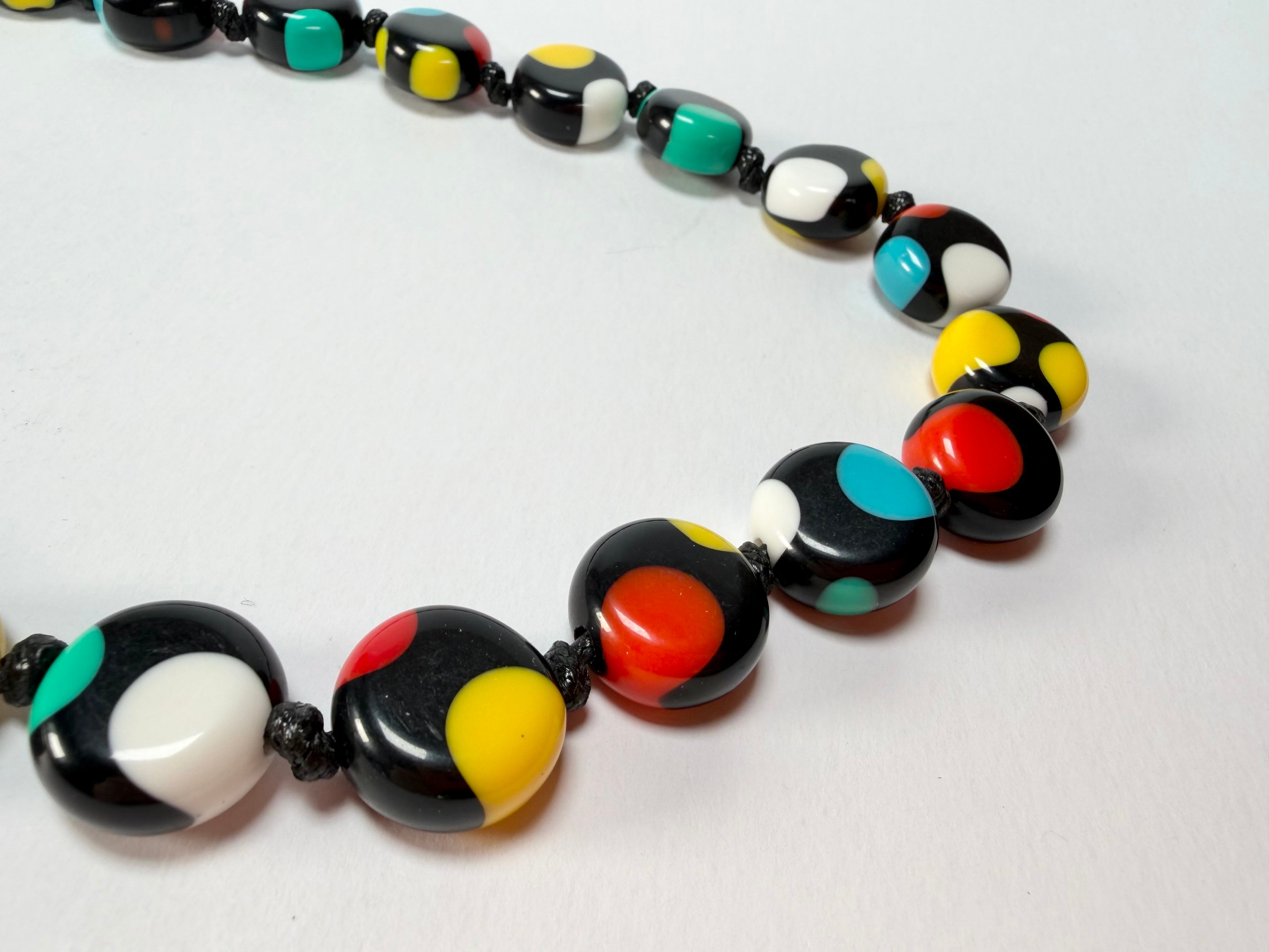 Sobral - Dots "Obsession" Multi Colour Resin Necklace ( 005359 )