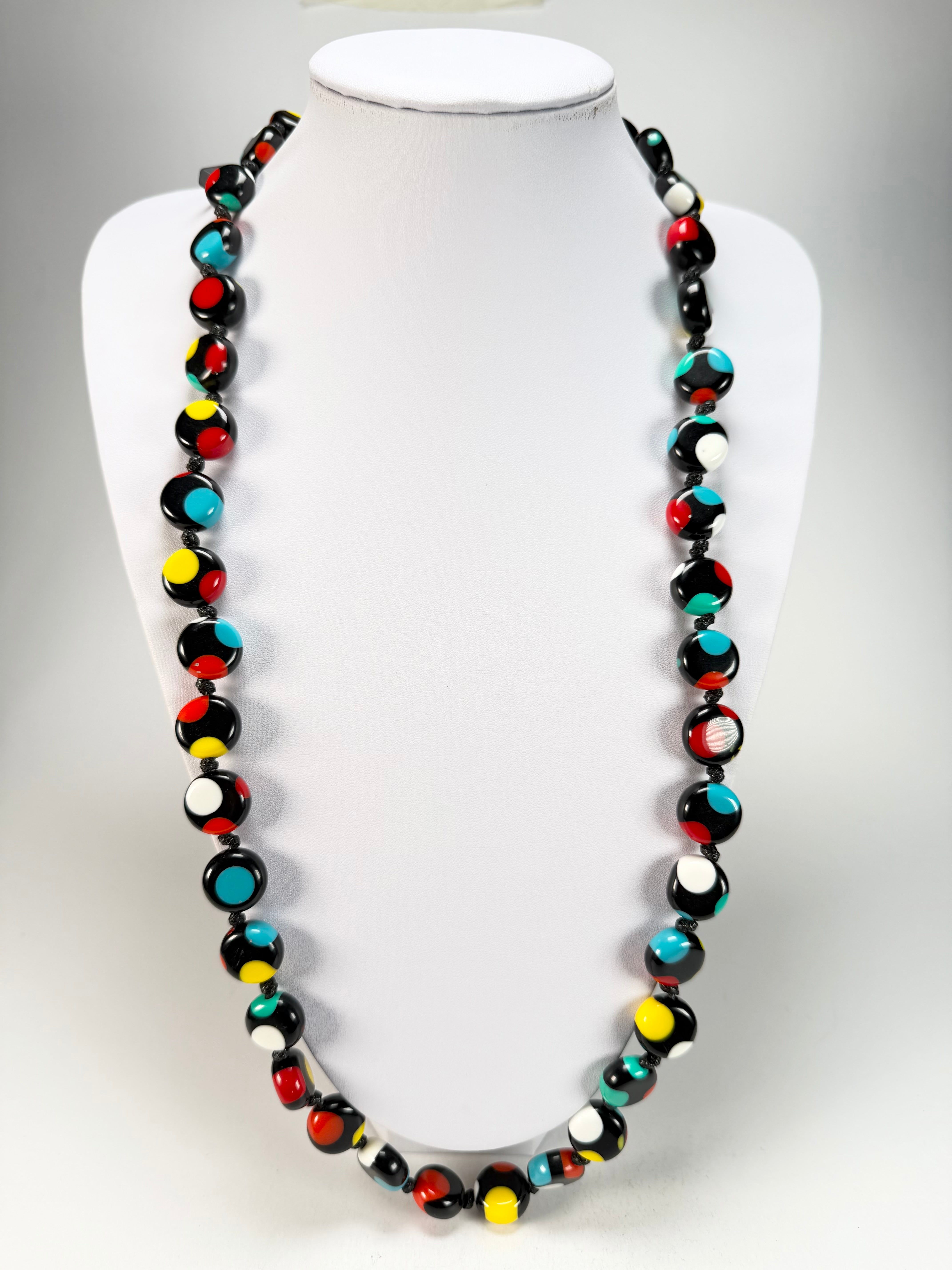 Sobral - Dots "Obsession" Multi Colour Resin Necklace ( 005359 )