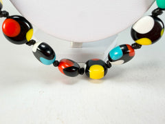 Sobral - Dots "Obsession" Multi Colour Resin Necklace ( 005359 )
