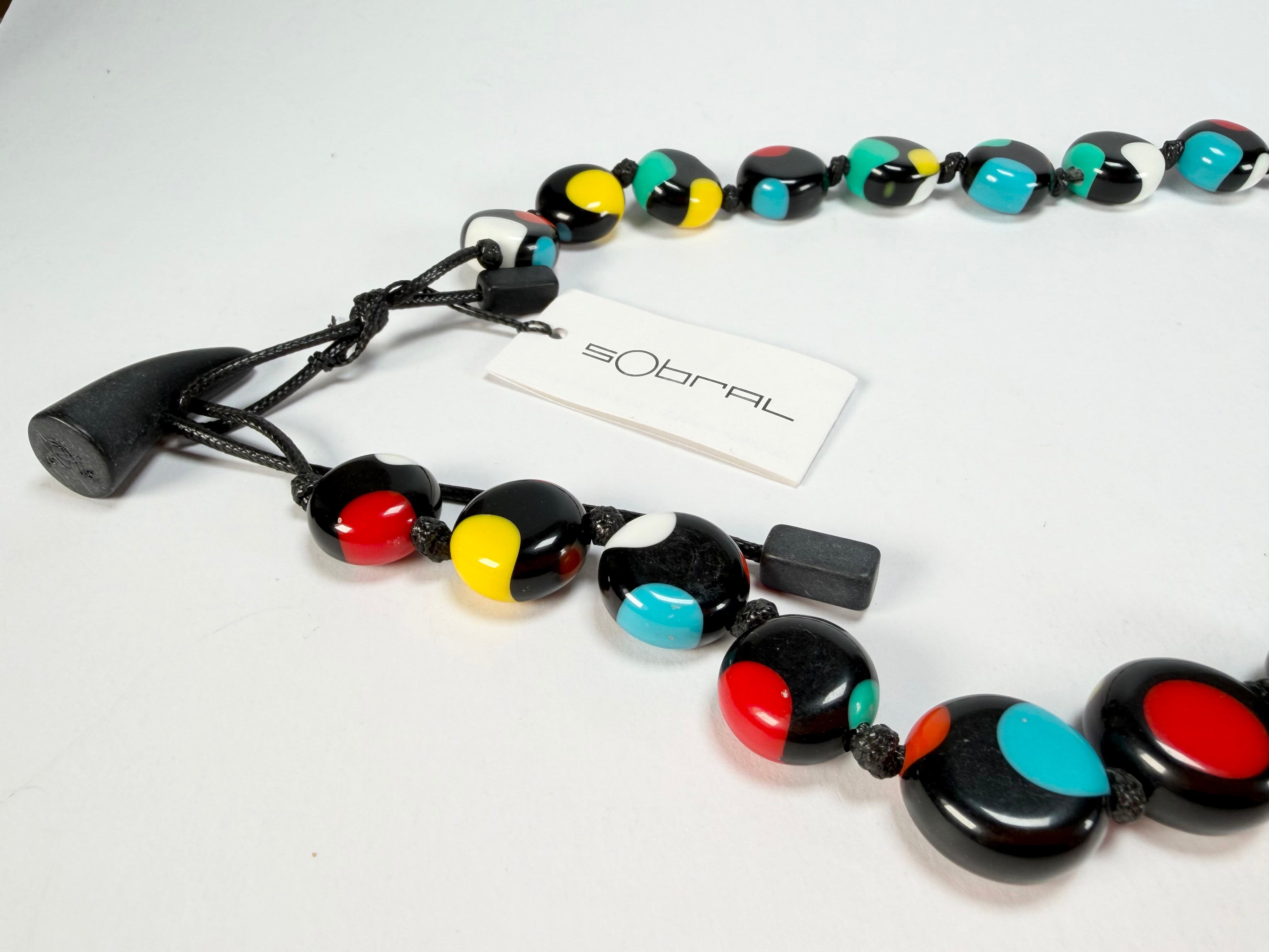 Sobral - Dots "Obsession" Multi Colour Resin Necklace ( 005359 )