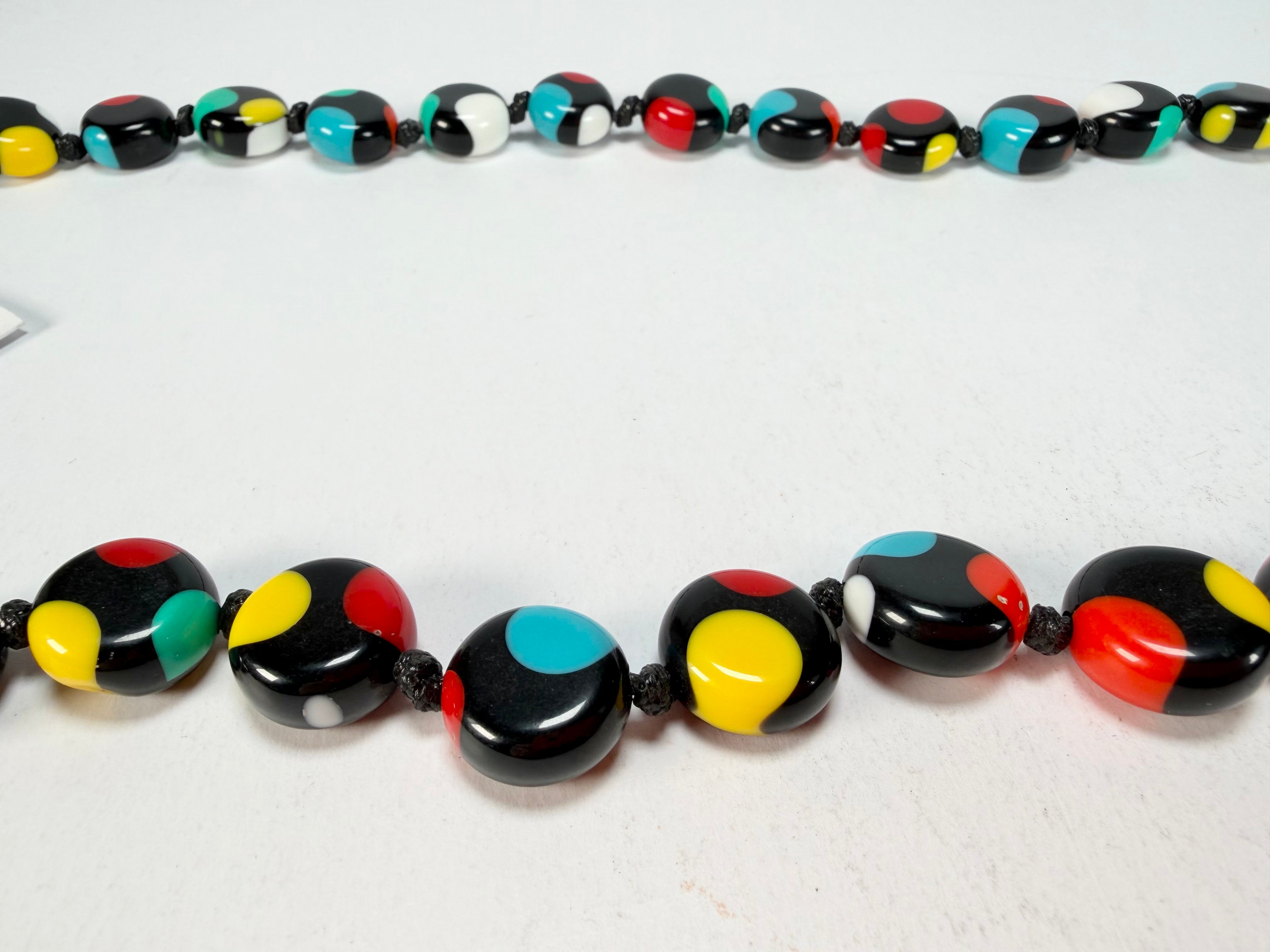 Sobral - Dots "Obsession" Multi Colour Resin Necklace ( 005359 )