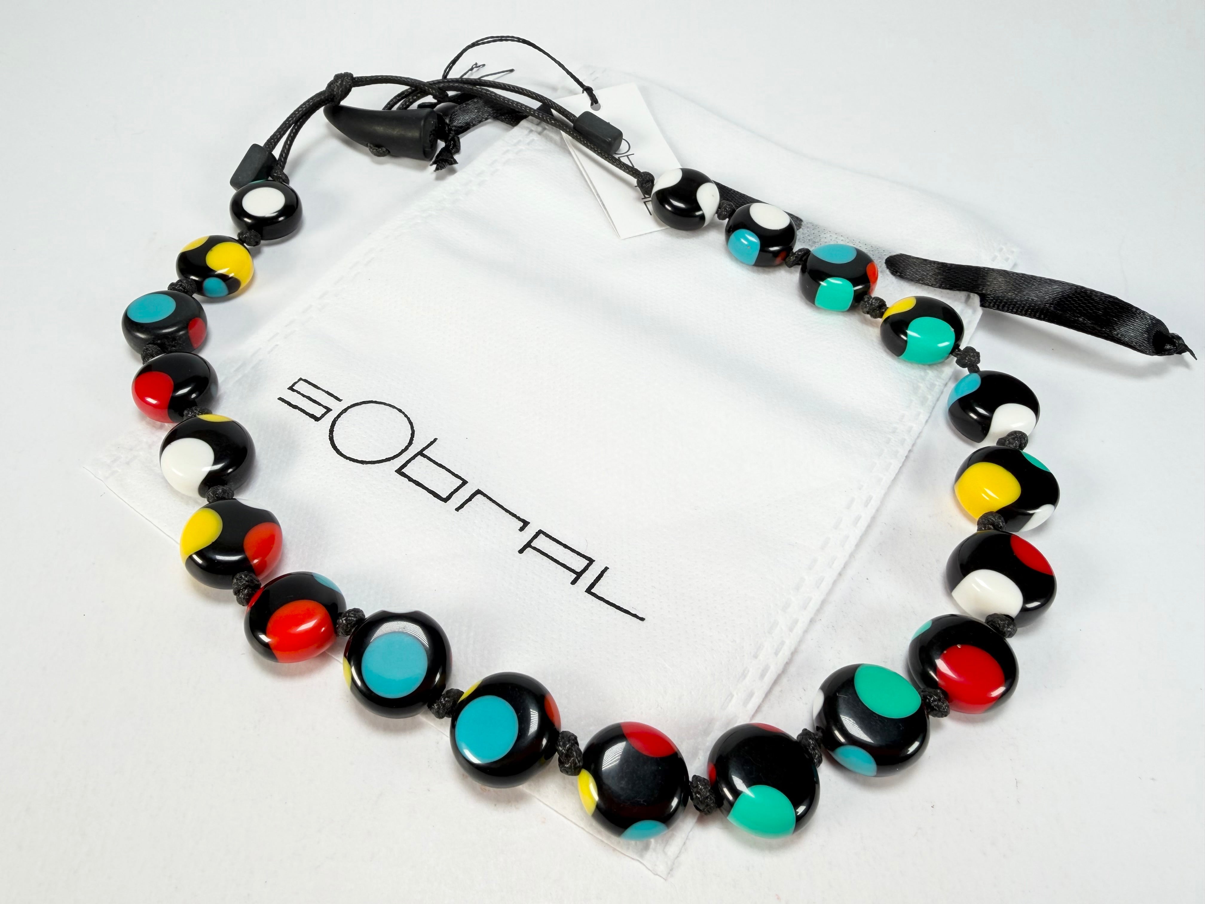 Sobral - Dots "Yoi" Multi Colour Resin Necklace ( 005358 )