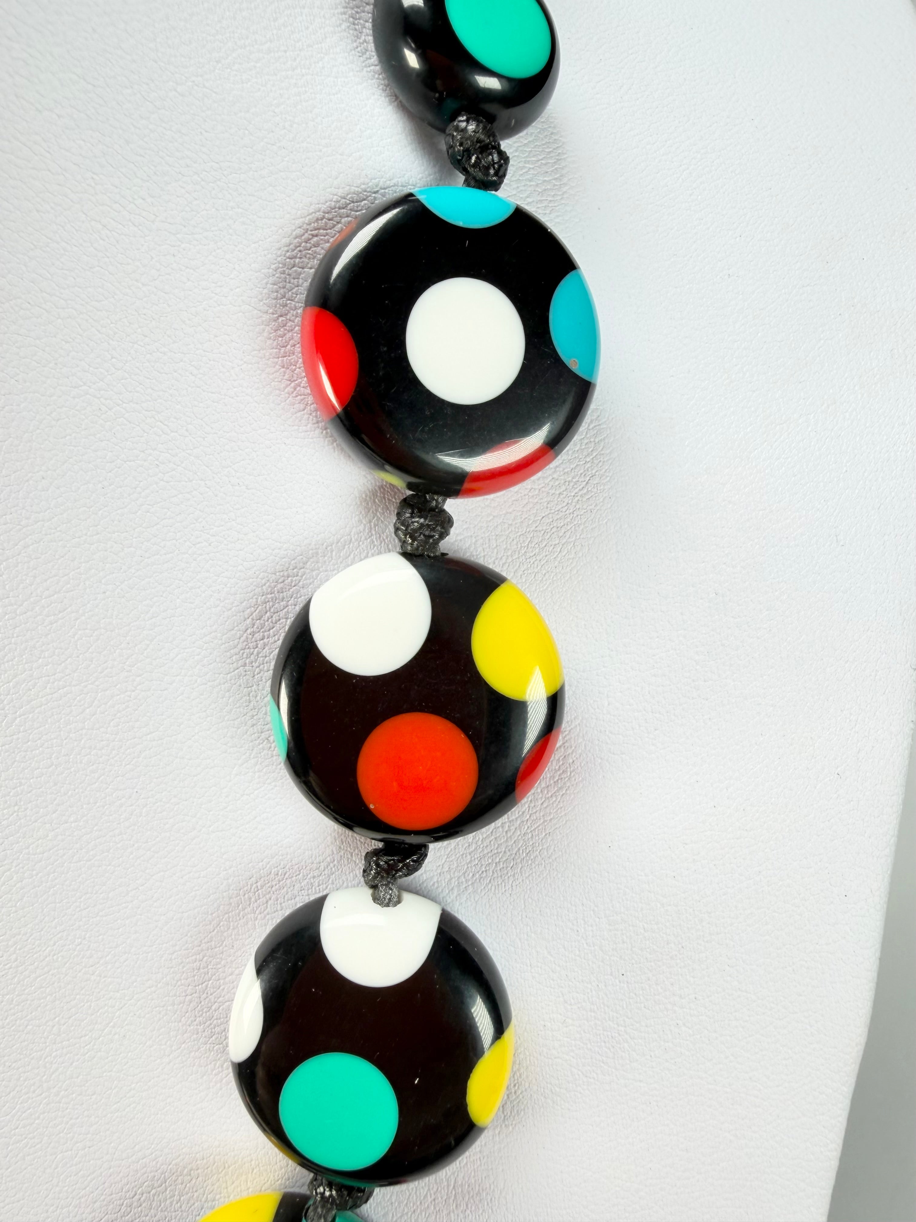 Sobral - Dots "Dots" Multi Colour Resin Necklace ( 005360 )