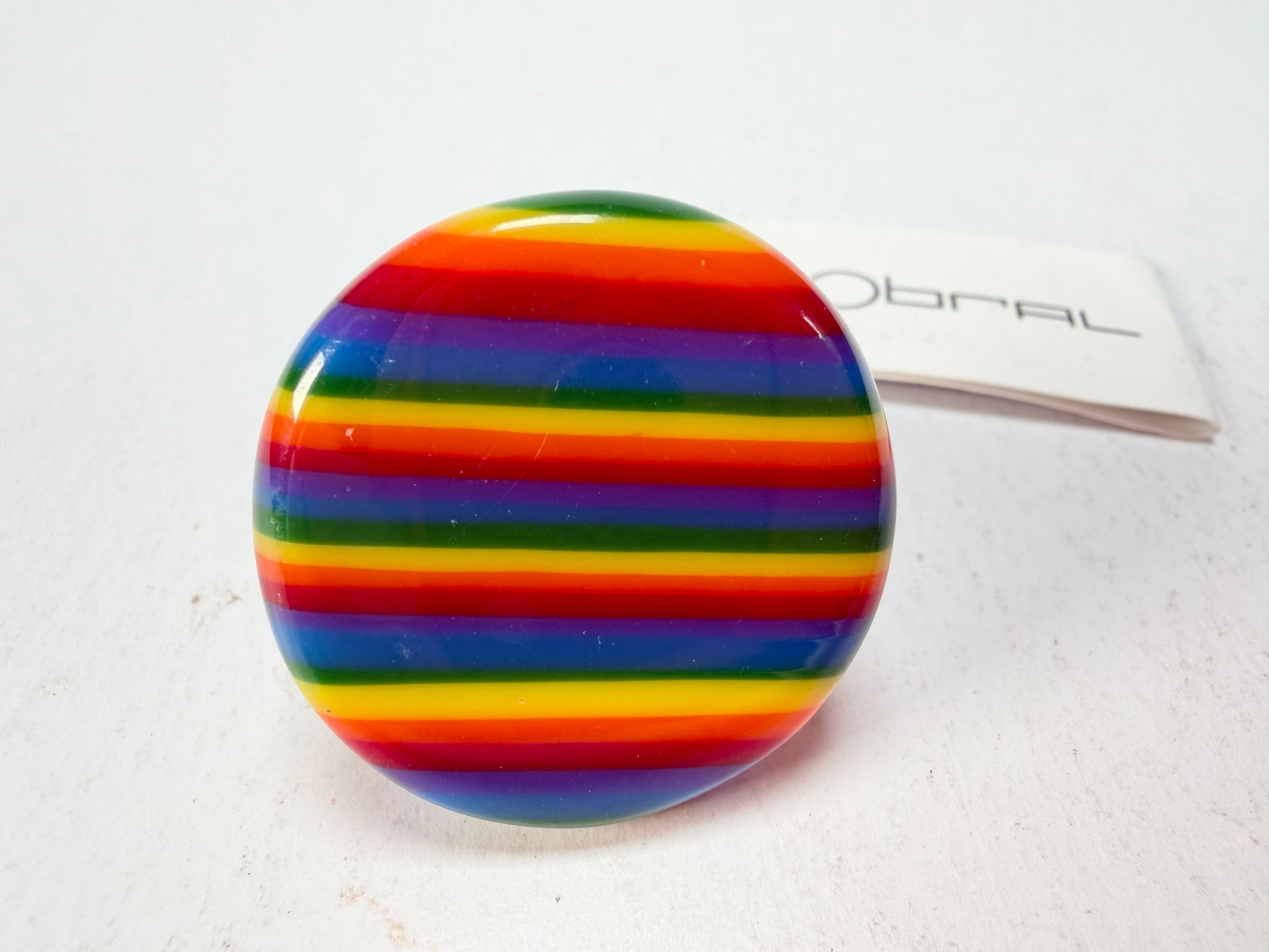Sobral - Pop Pride "Retalhos" Resin Ring ( 004934 ) - Size UK O / US 7