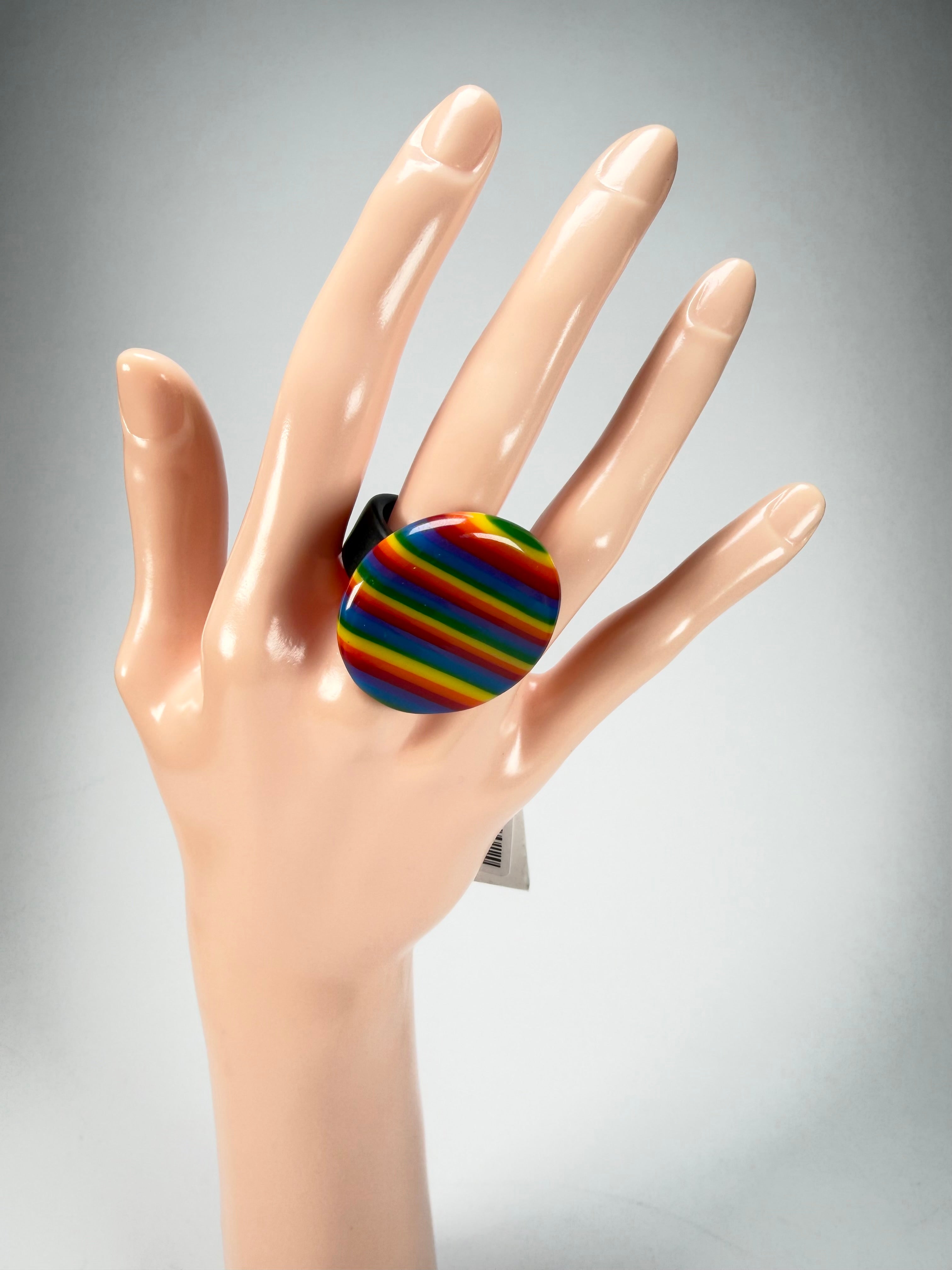 Sobral - Pop Pride "Retalhos" Resin Ring ( 004934 ) - Size UK O / US 7