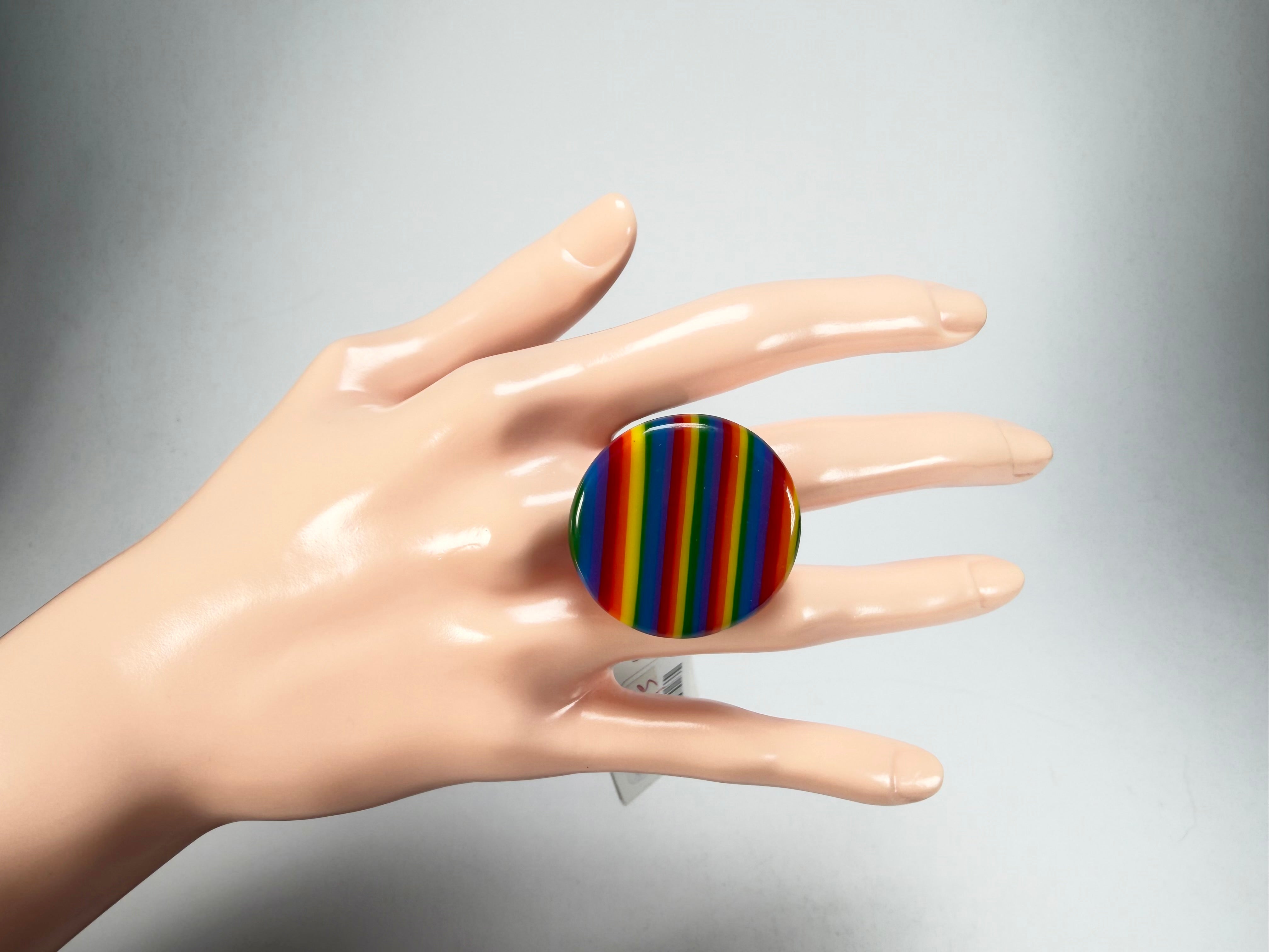 Sobral - Pop Pride "Retalhos" Resin Ring ( 004934 ) - Size UK O / US 7