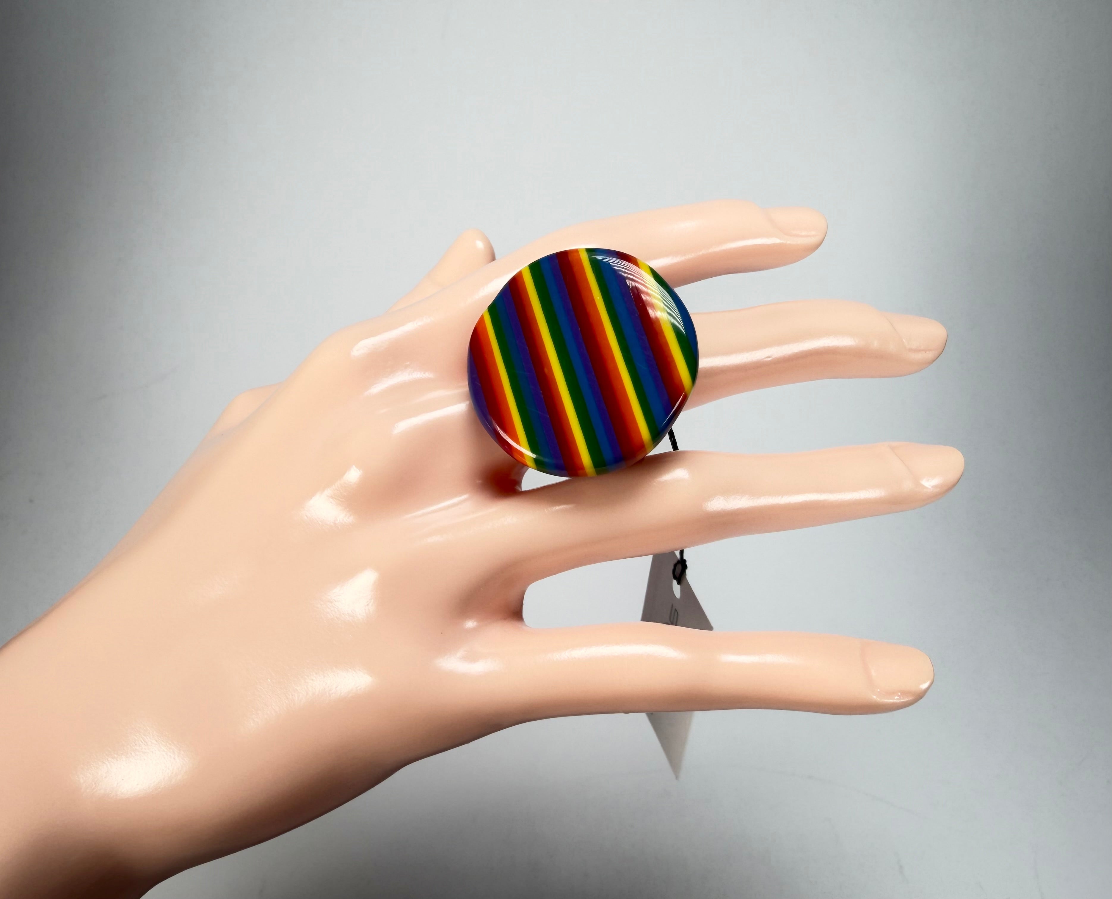 Sobral - Pop Pride "Retalhos" Resin Ring ( 004934 ) - Size UK S / US 9