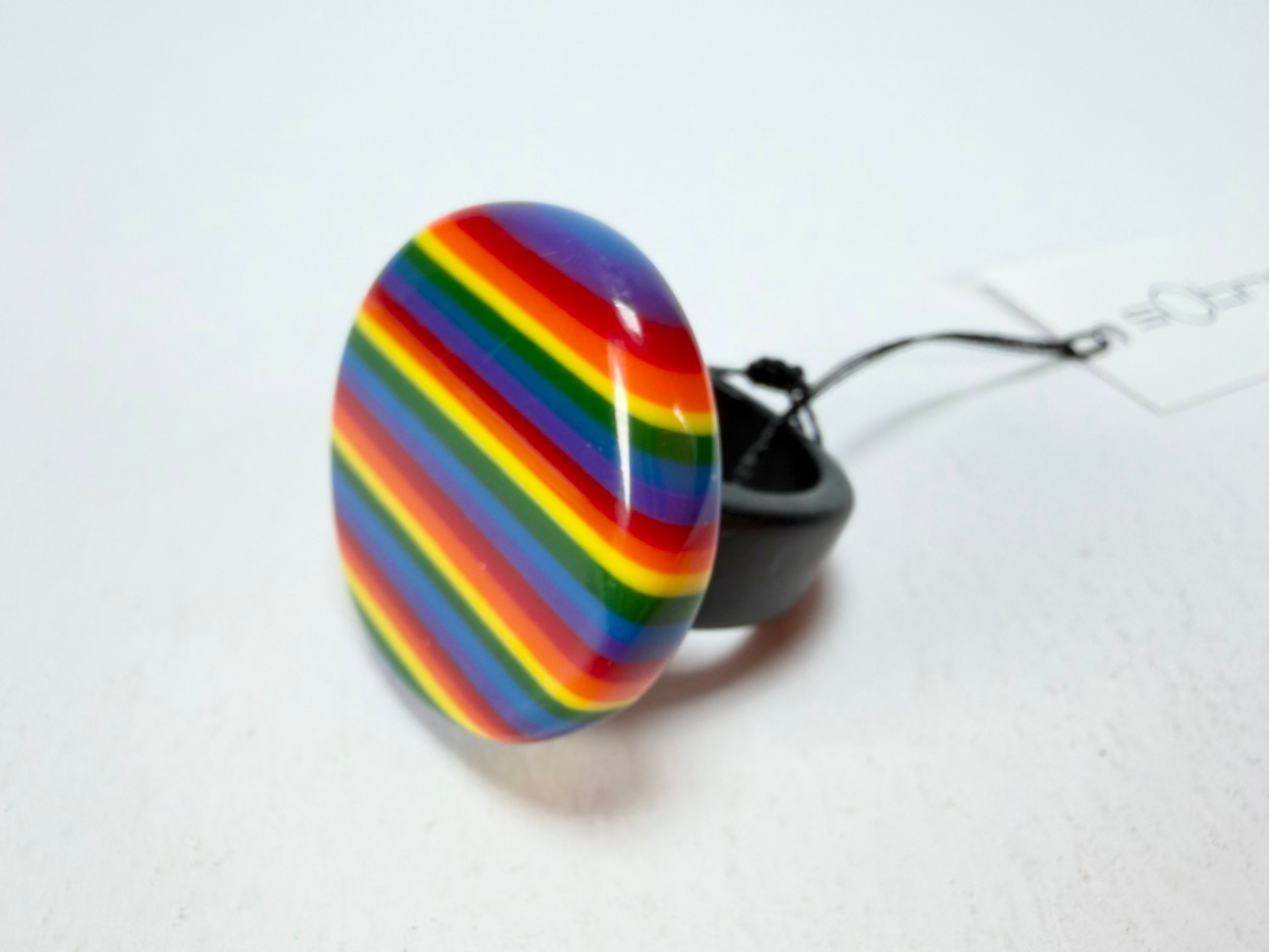 Sobral - Pop Pride "Retalhos" Resin Ring ( 004934 ) - Size UK S / US 9