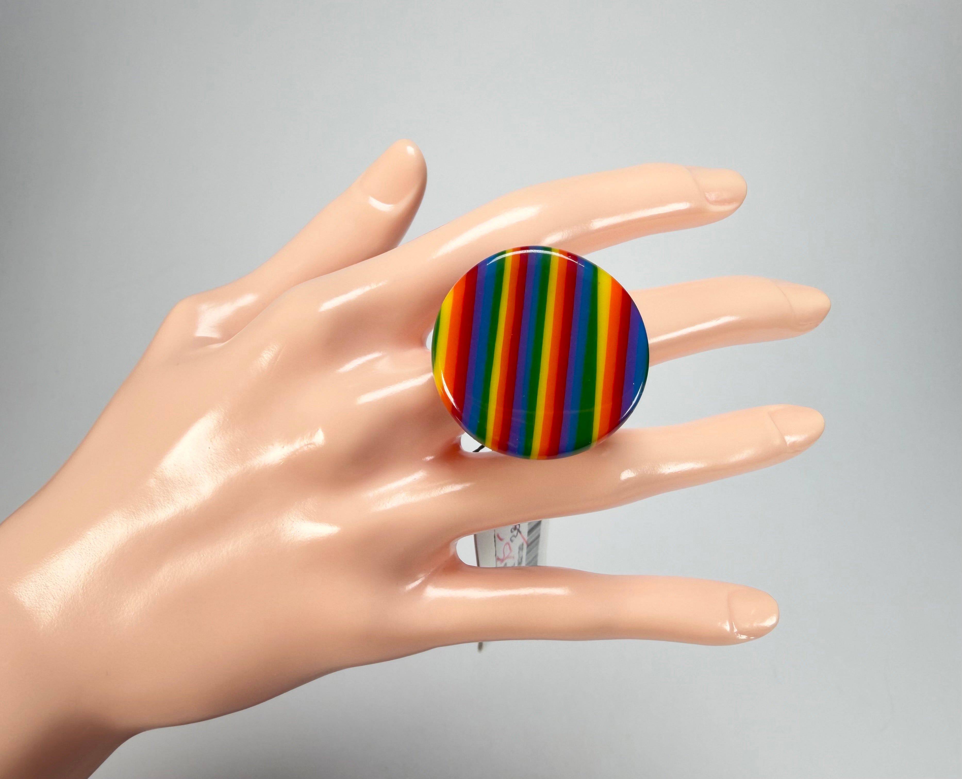 Sobral - Pop Pride "Retalhos" Resin Ring ( 004934 ) - Size UK V / US 10.5