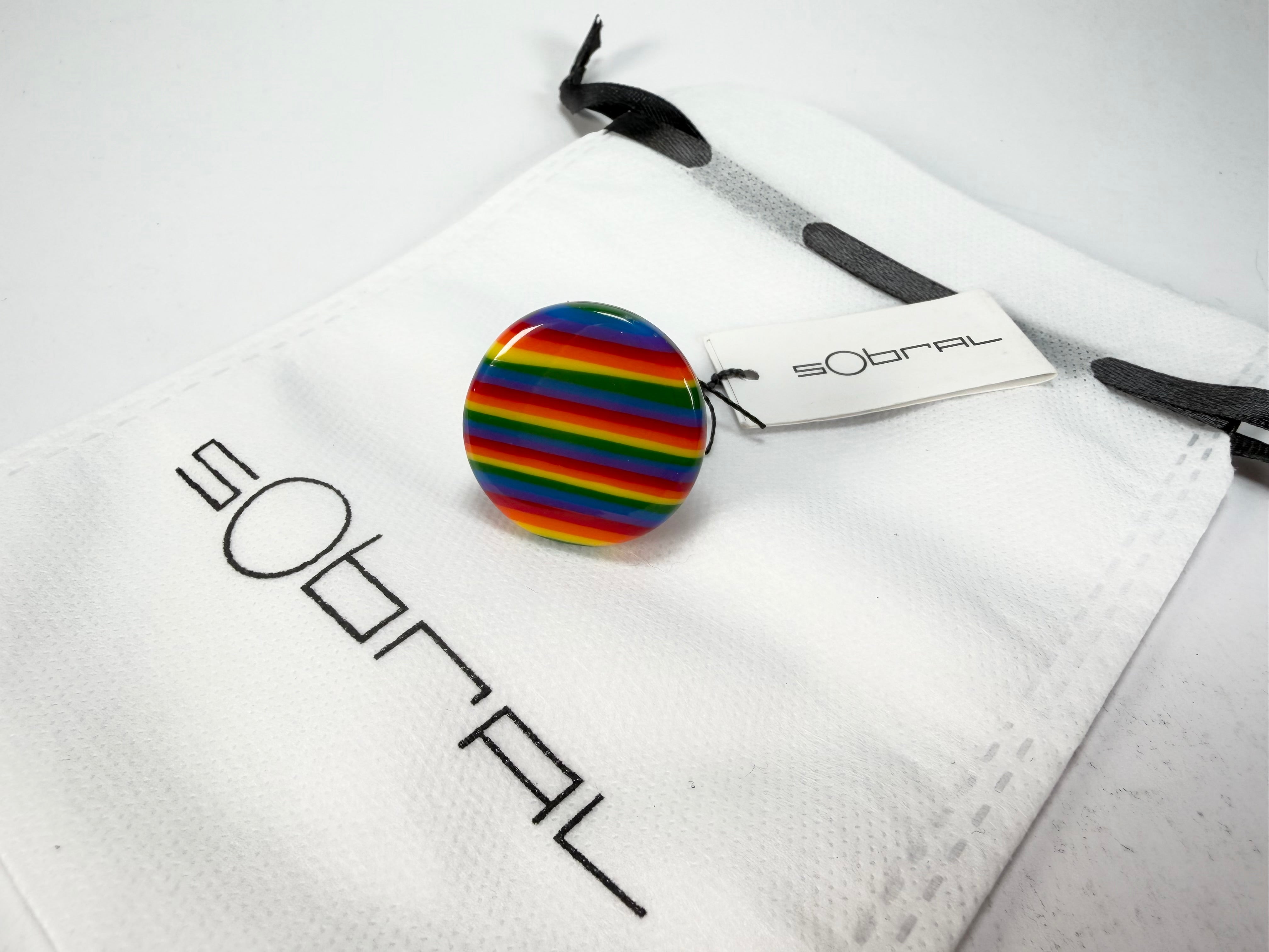 Sobral - Pop Pride "Retalhos" Resin Ring ( 004934 ) - Size UK V / US 10.5