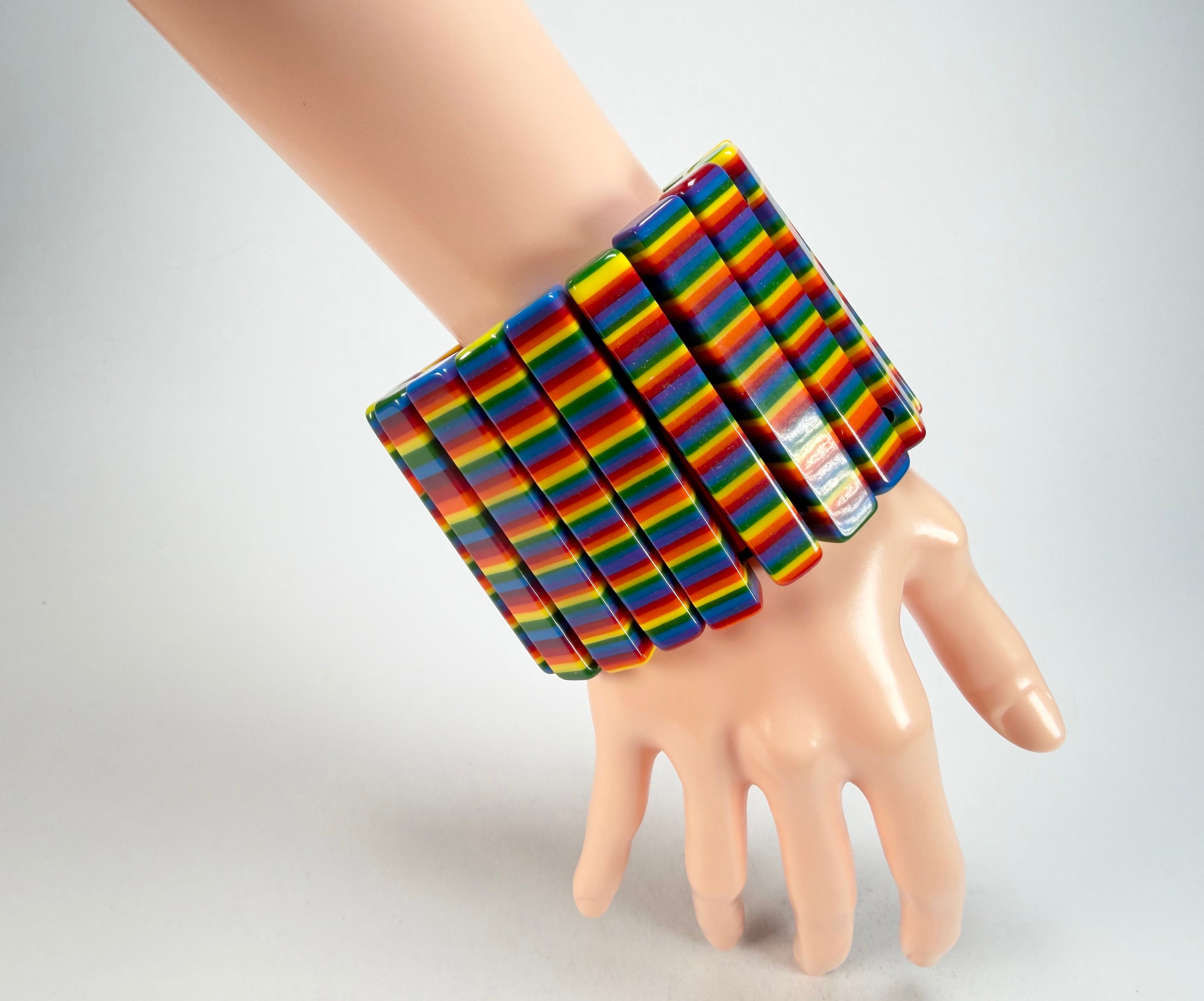 Sobral - Pop Pride "Yasmin" Elasticated Resin Bracelet ( 003137 )