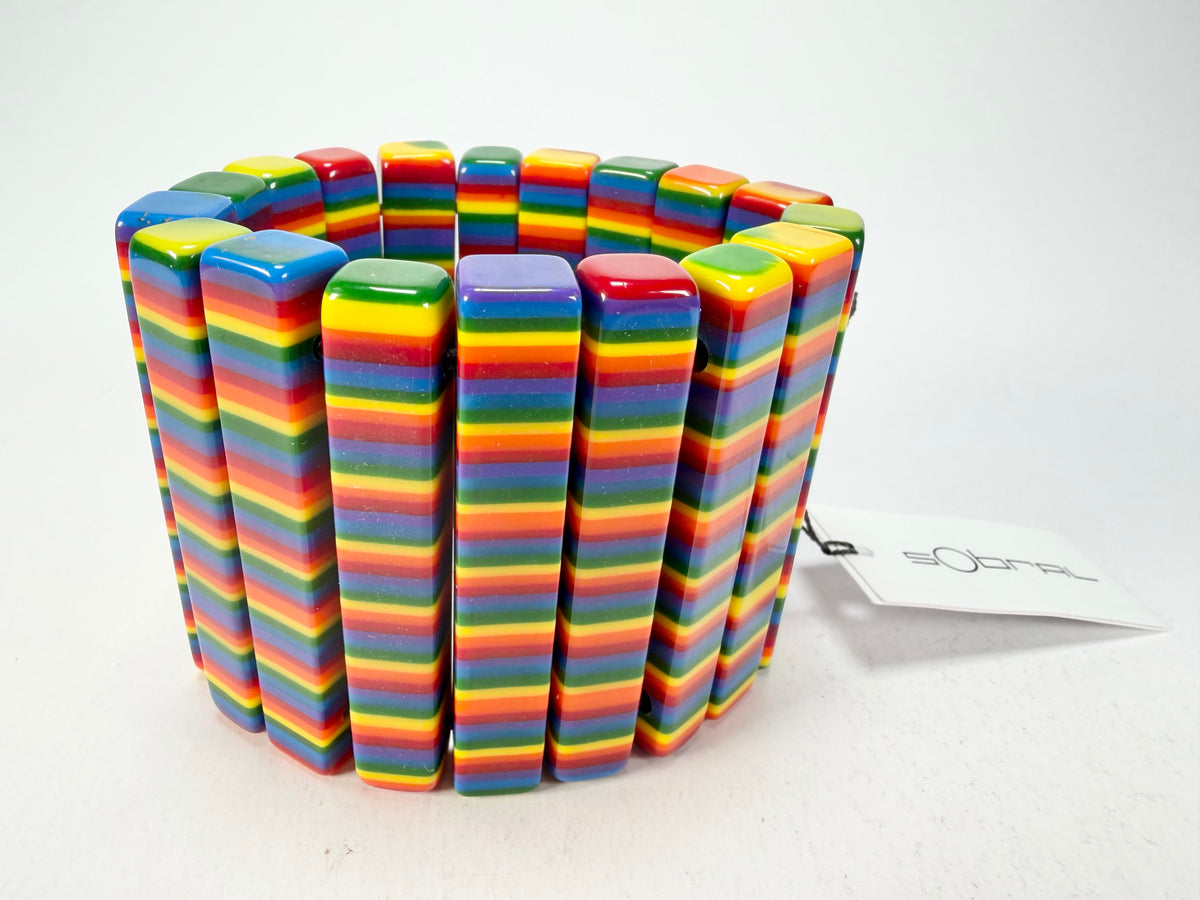 Sobral - Pop Pride "Yasmin" Elasticated Resin Bracelet ( 003137 )