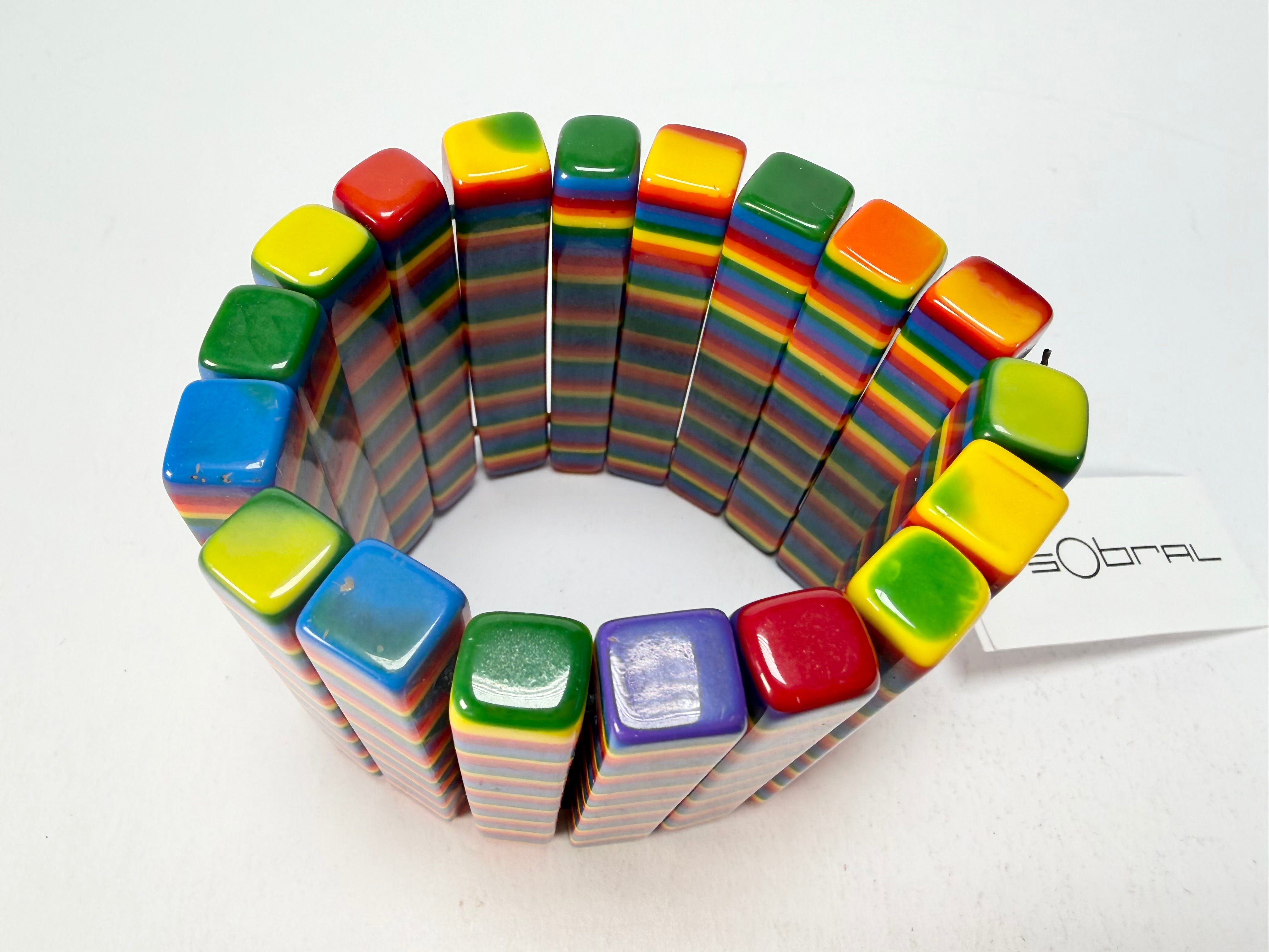 Sobral - Pop Pride "Yasmin" Elasticated Resin Bracelet ( 003137 )