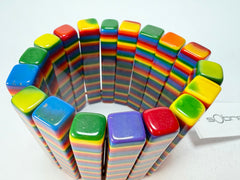 Sobral - Pop Pride "Yasmin" Elasticated Resin Bracelet ( 003137 )