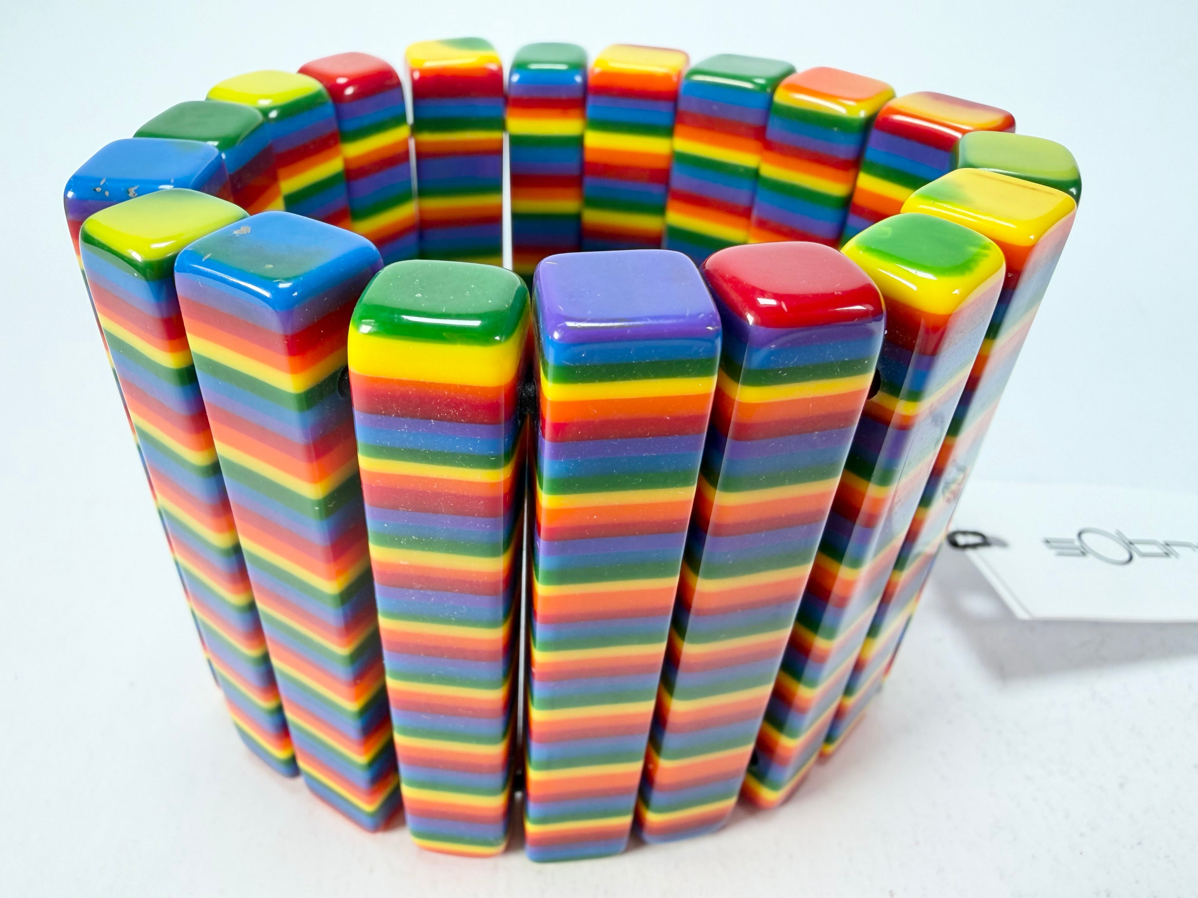 Sobral - Pop Pride "Yasmin" Elasticated Resin Bracelet ( 003137 )