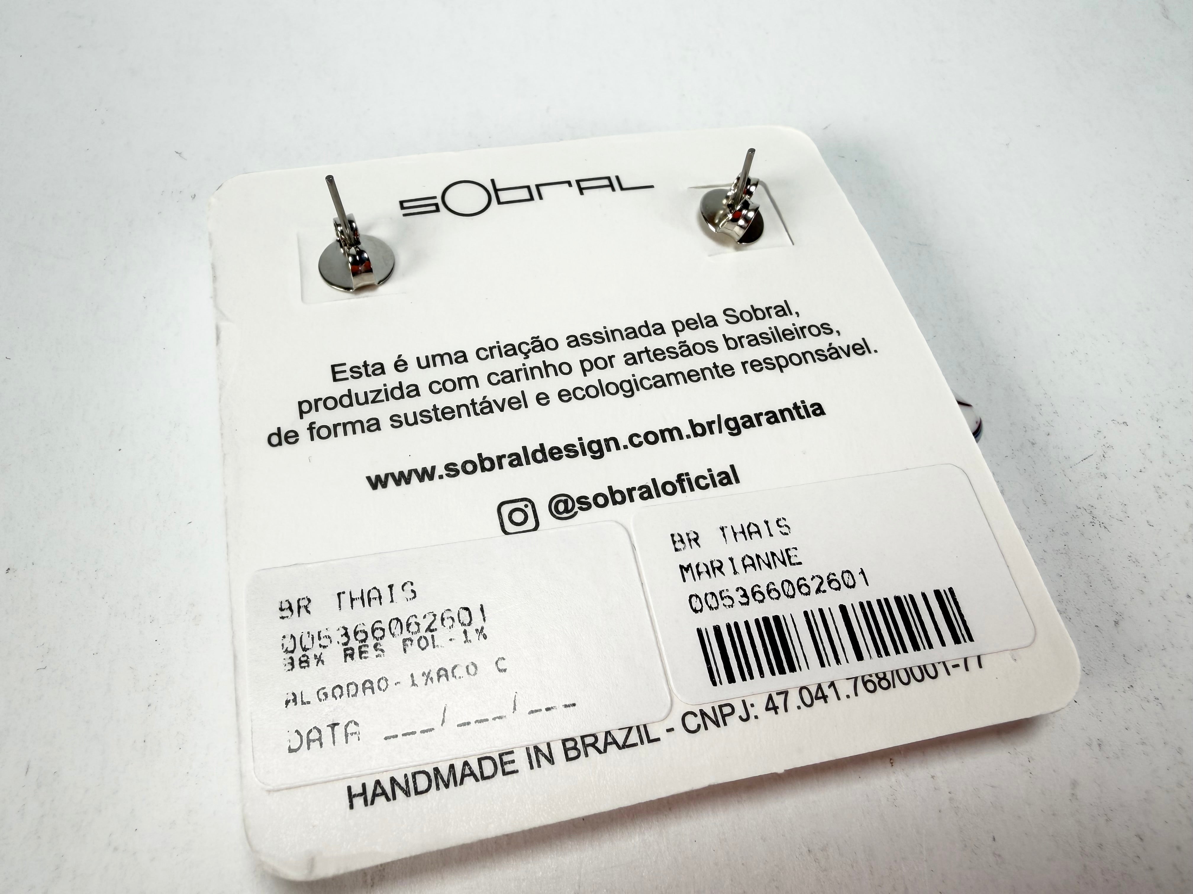Sobral - Marianne "Thais" Resin Earrings ( 005366 )