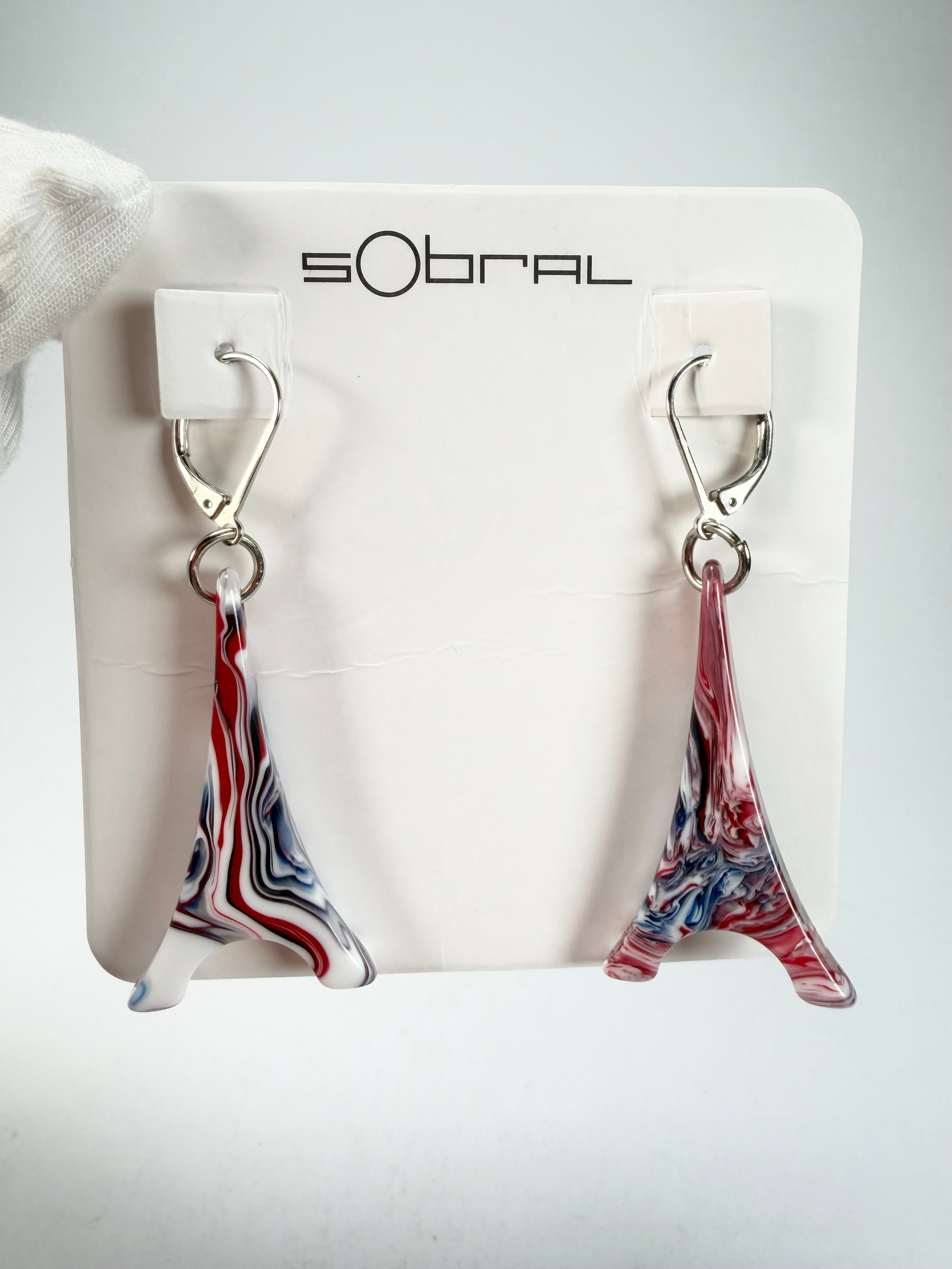 Sobral - Marianne "Eiffel Tower" Resin Earrings ( 001750 )