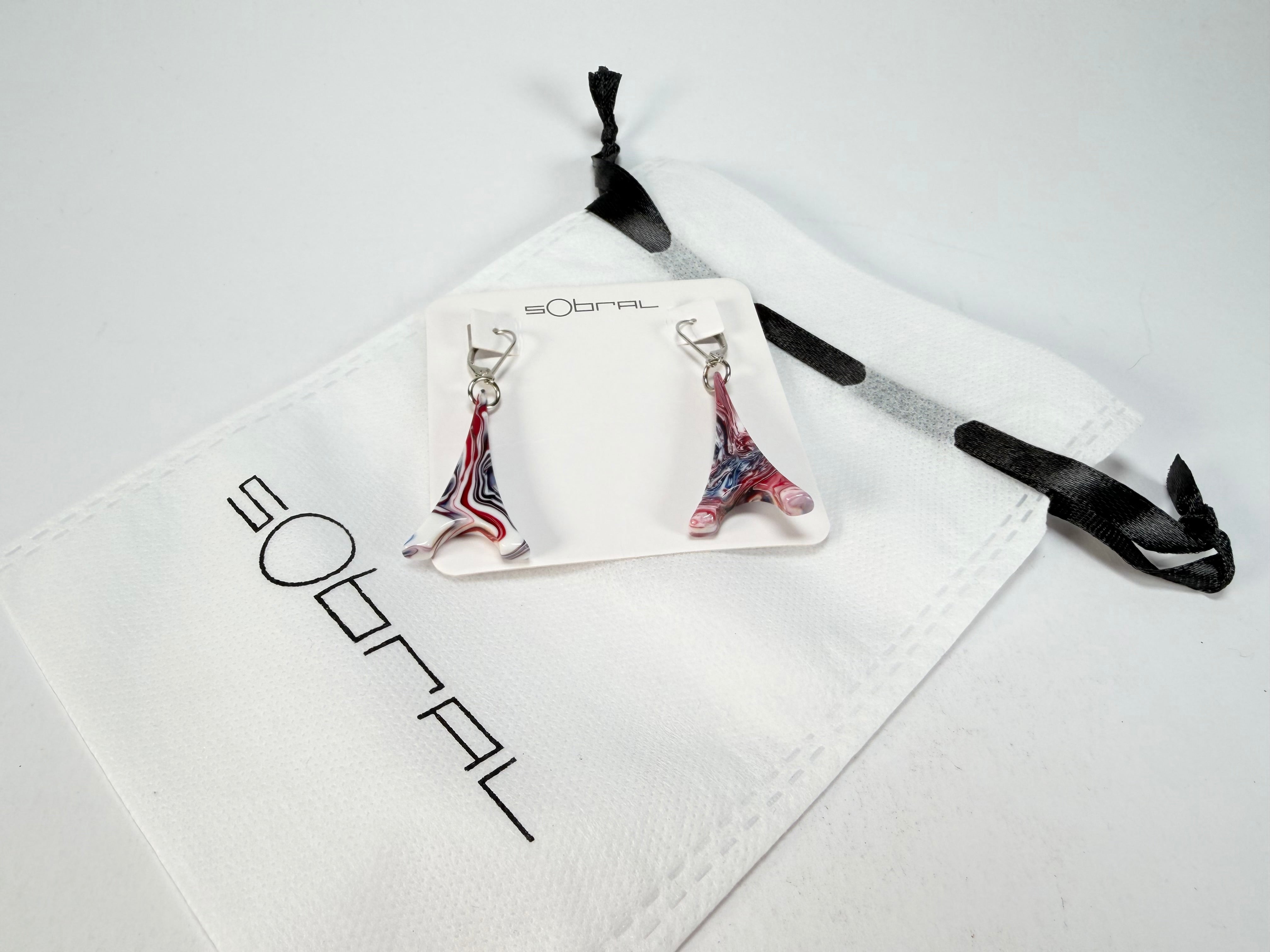 Sobral - Marianne "Eiffel Tower" Resin Earrings ( 001750 )
