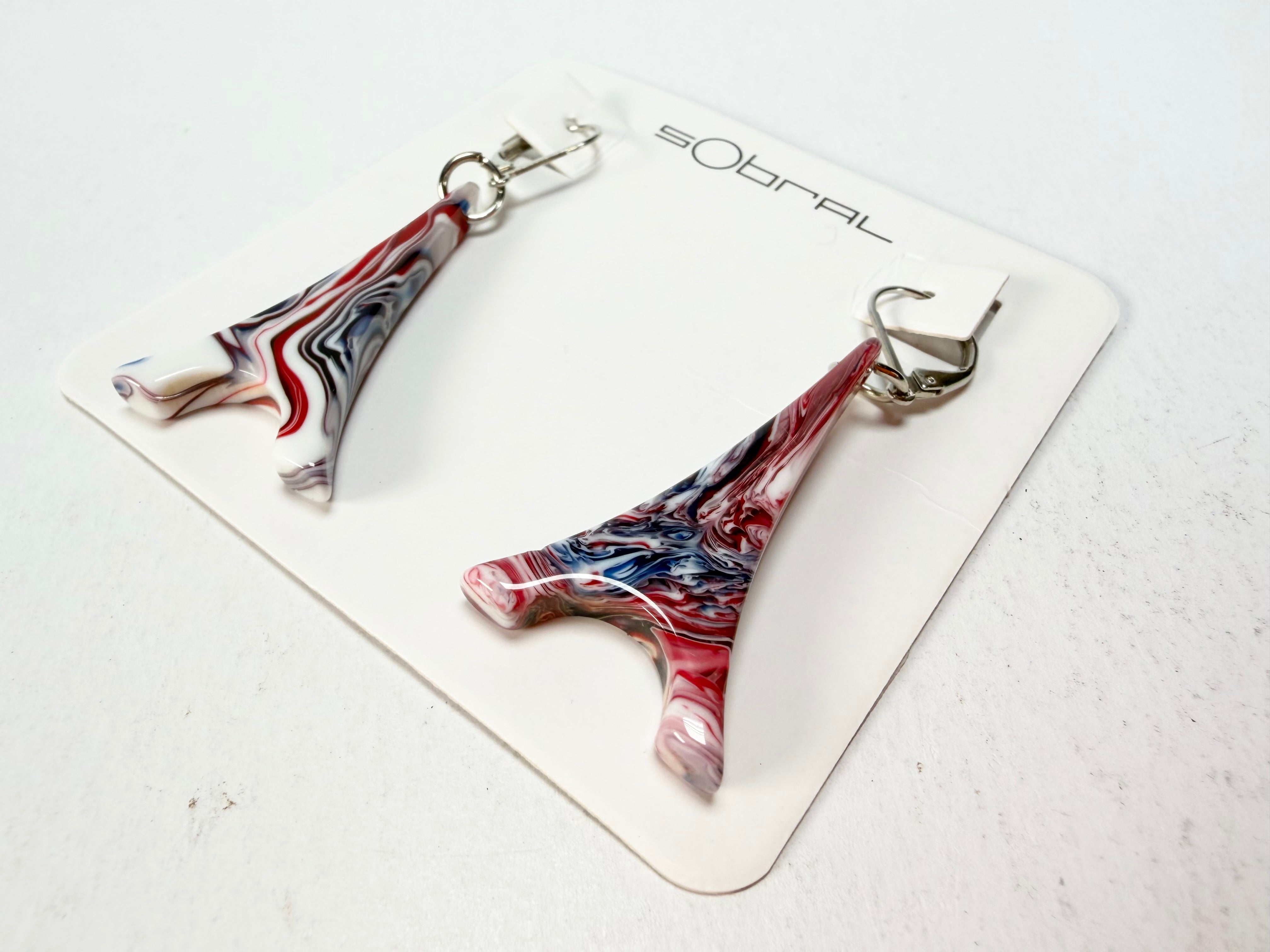 Sobral - Marianne "Eiffel Tower" Resin Earrings ( 001750 )