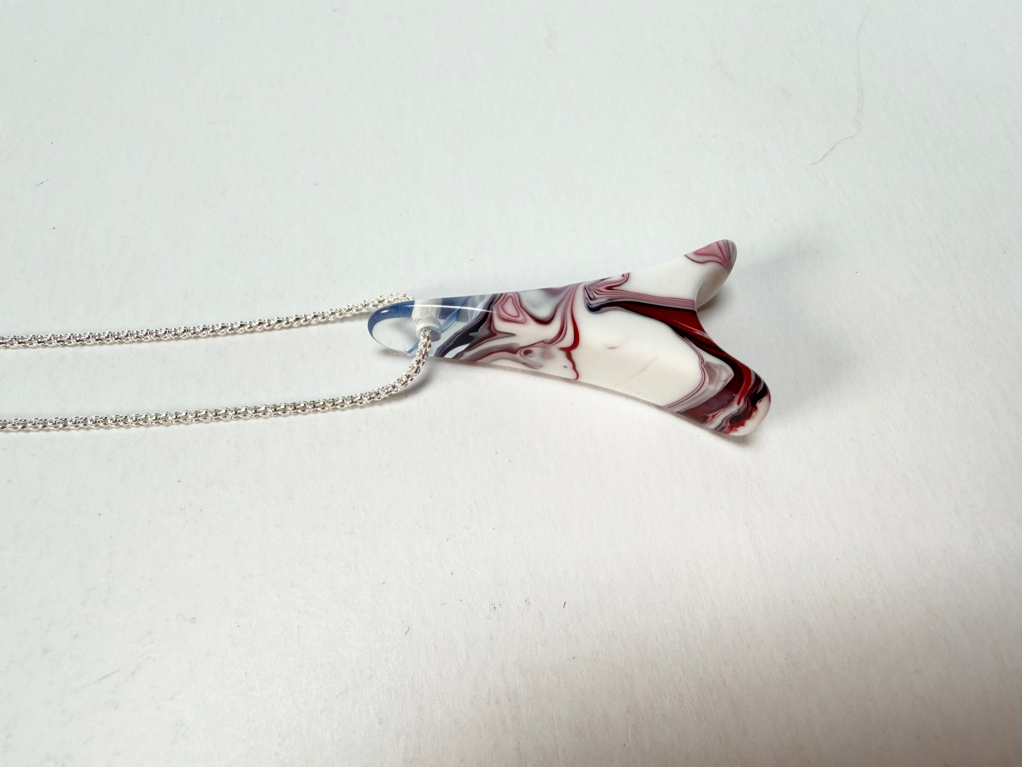 Sobral - Marianne "Eiffel Tower" Resin AG Sliver Necklace ( 005414 )